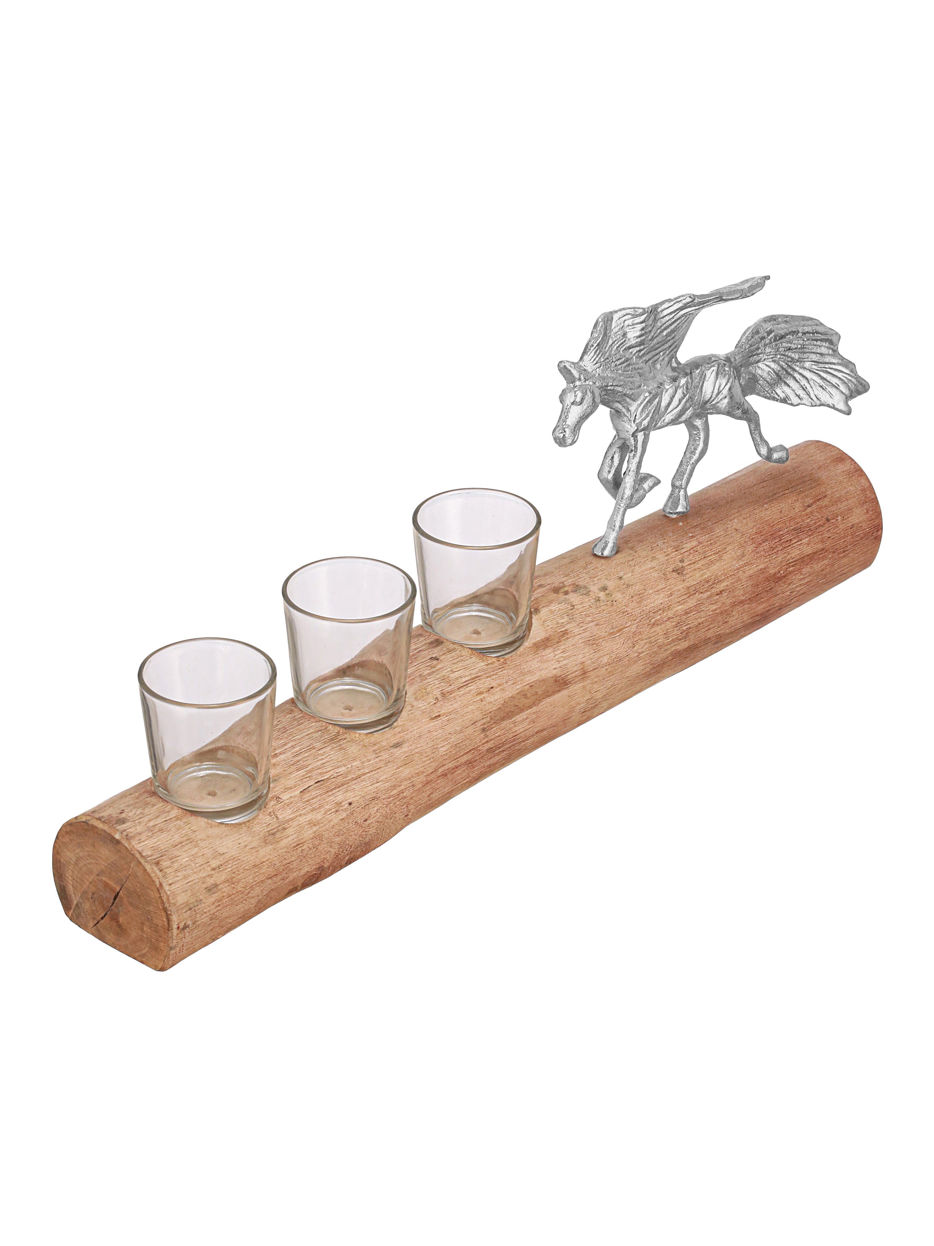 Stallion Sips Shot Glasses with a Stand
