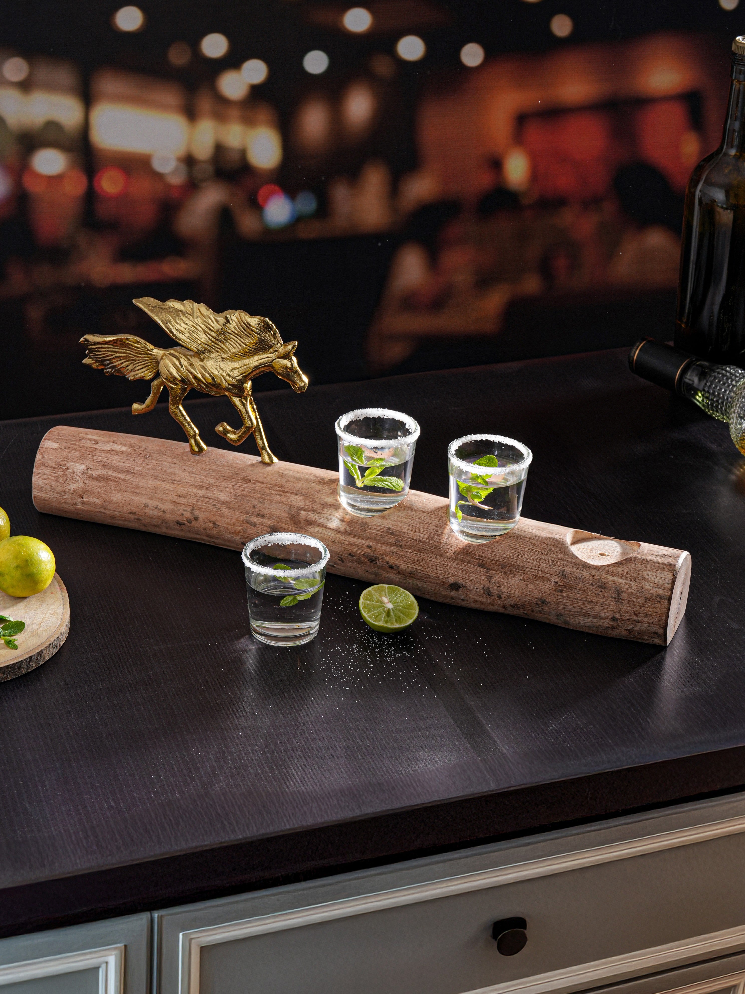 Stallion Sips Shot Glasses with a Stand