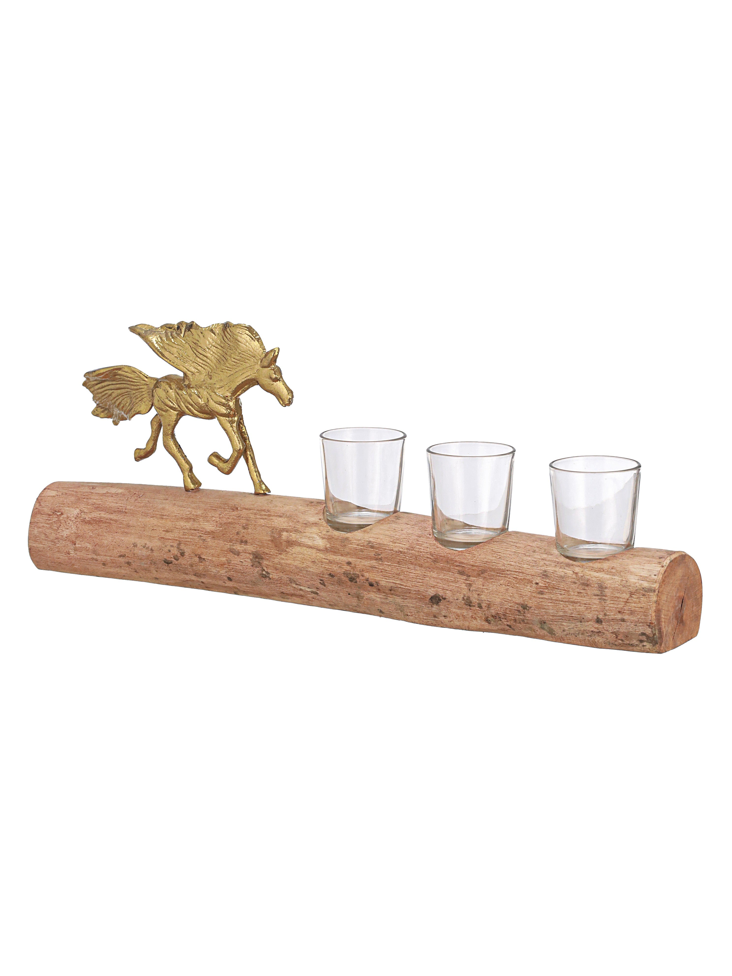Stallion Sips Shot Glasses with a Stand