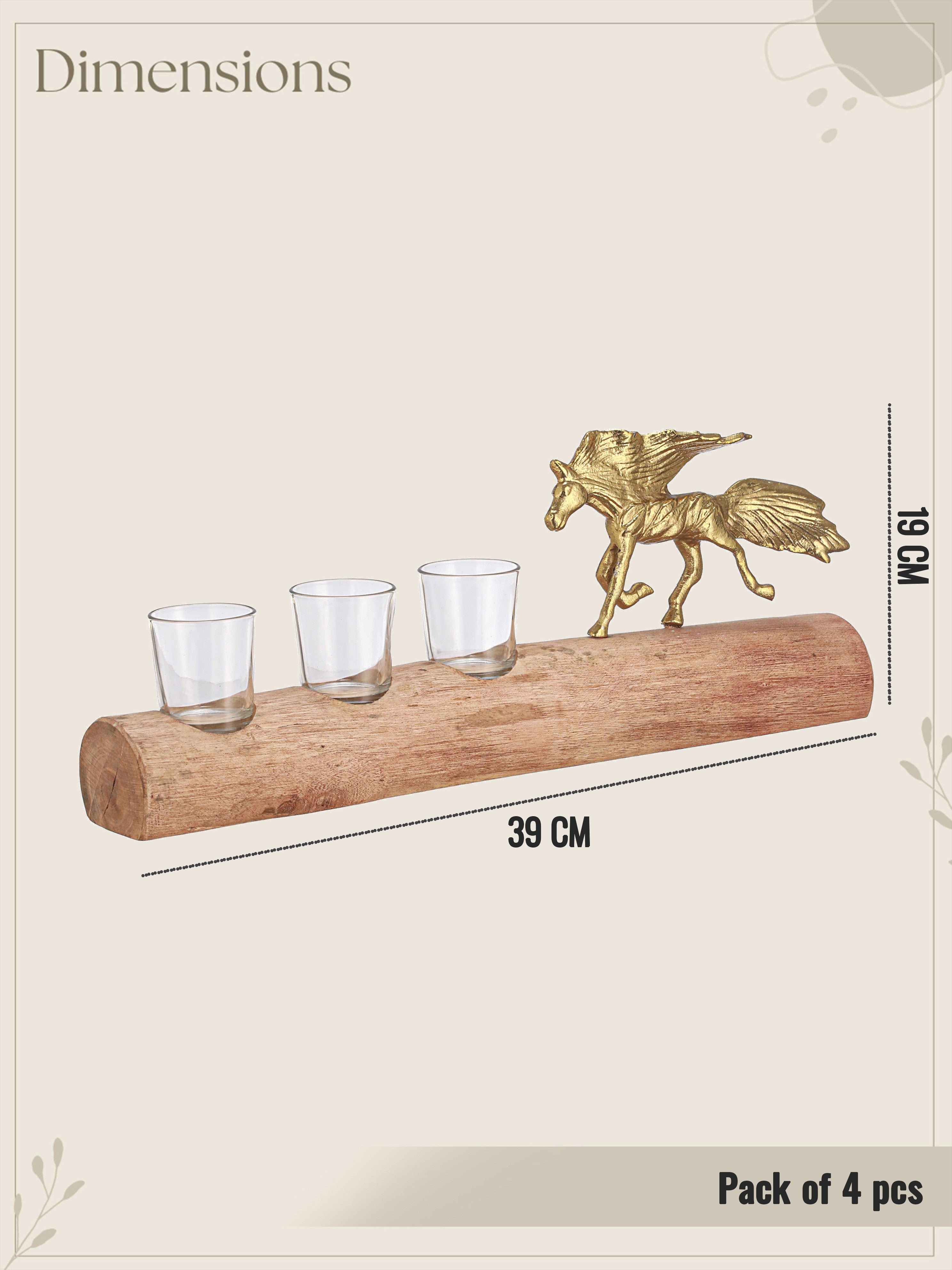 Stallion Sips Shot Glasses with a Stand