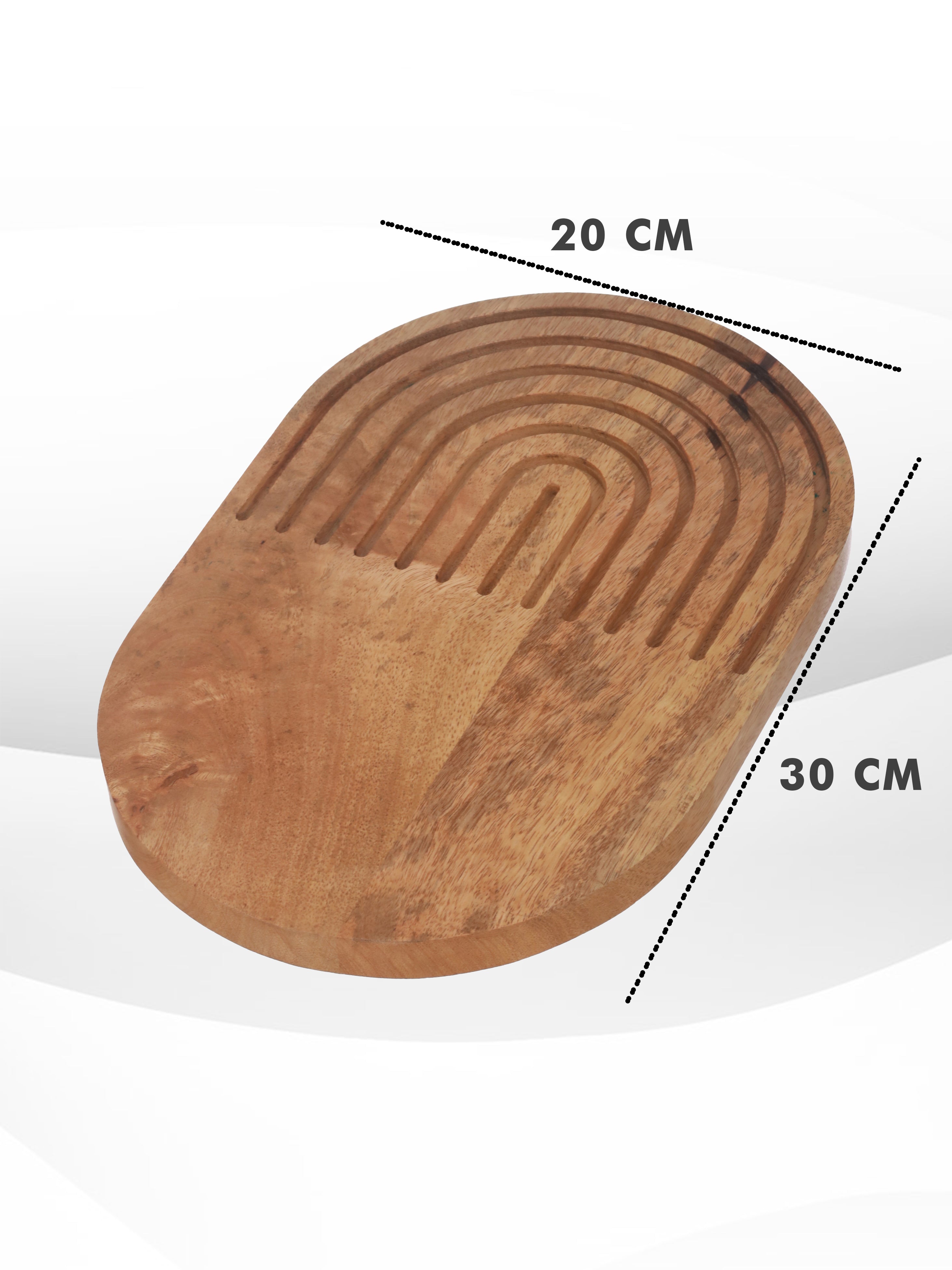 Handcrafted Wooden Platter Combo Set