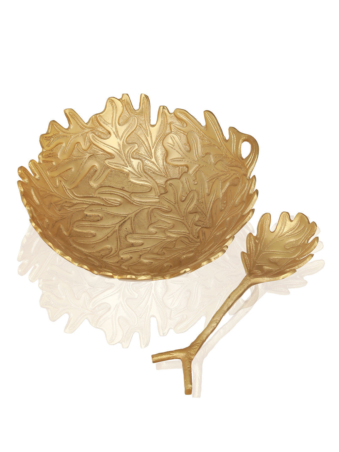 Lush Leaves Salad Bowl & Server