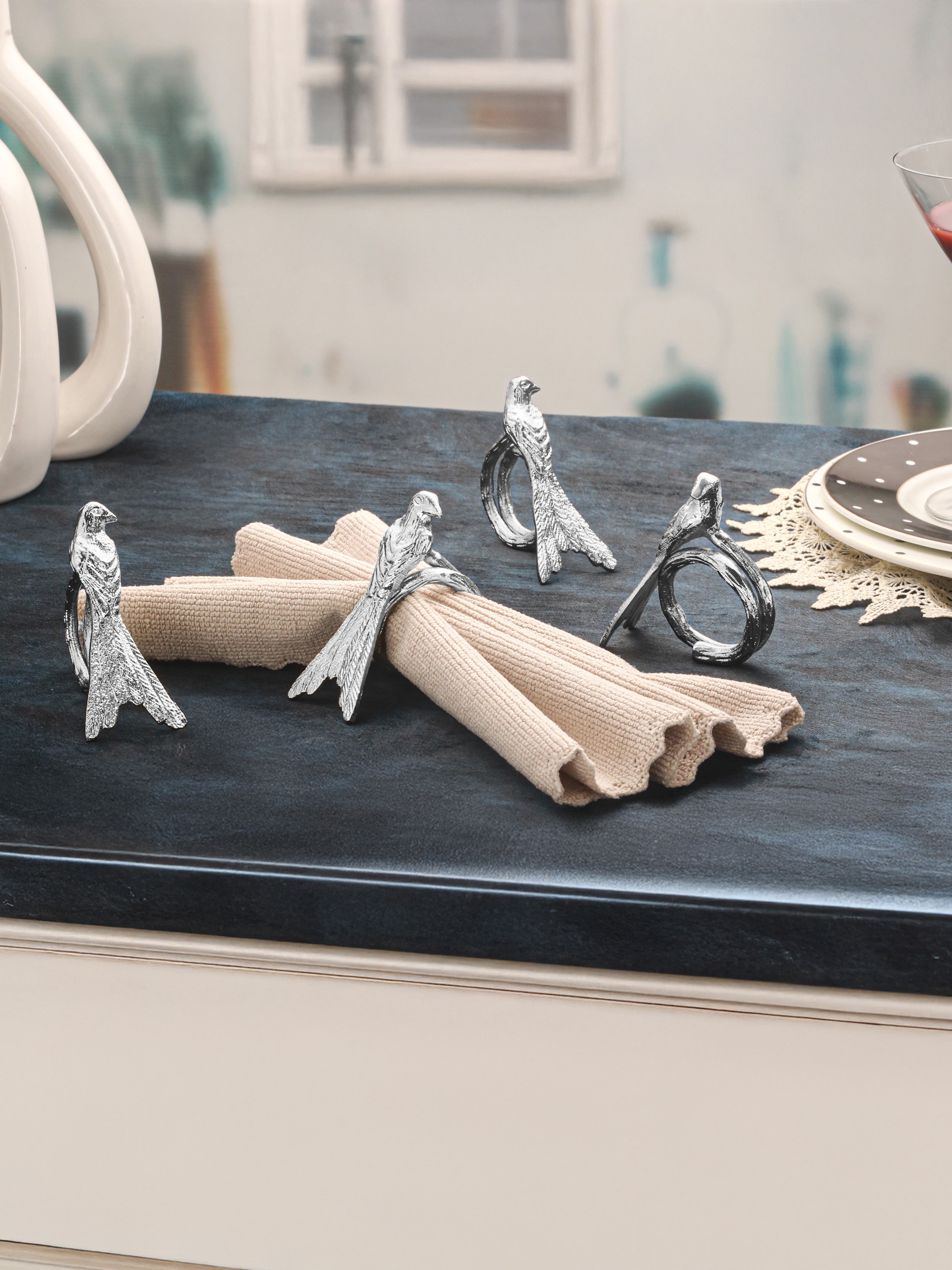 Chirp Loops Napkin Rings (Pack of 4)