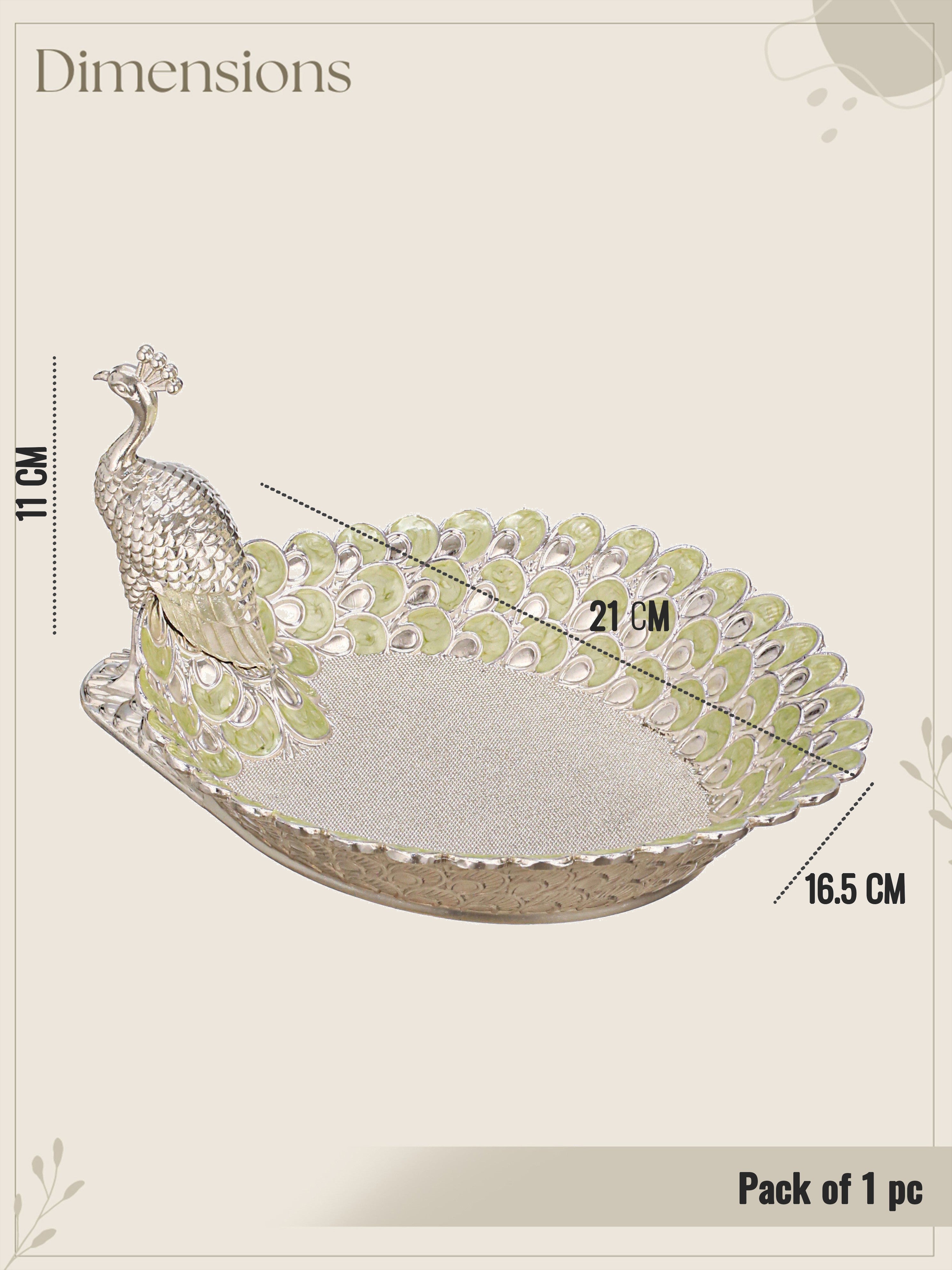 Peacock Jewel Nut Dish