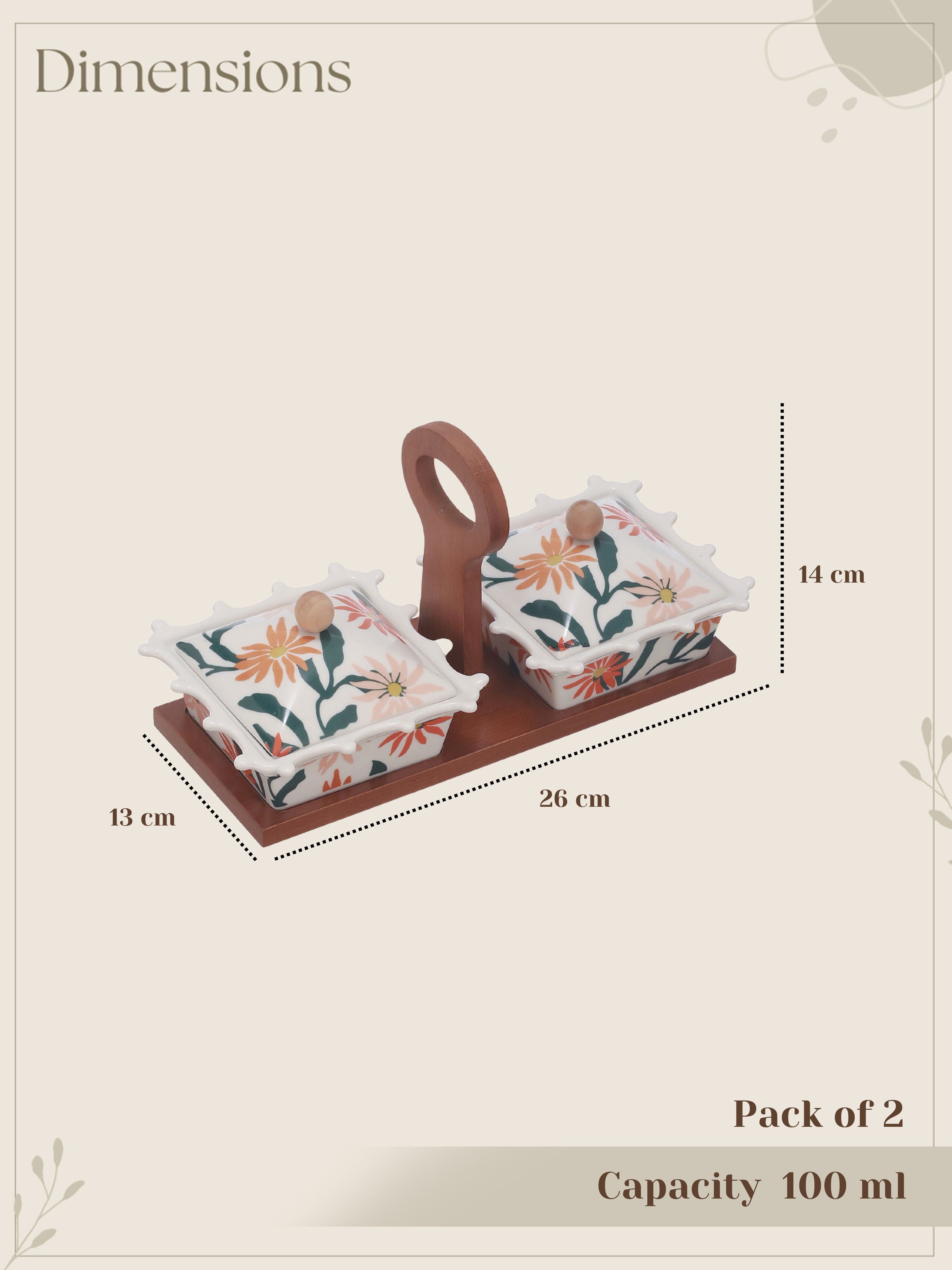CocoLid Fine Porcelain Twin Snacks Set