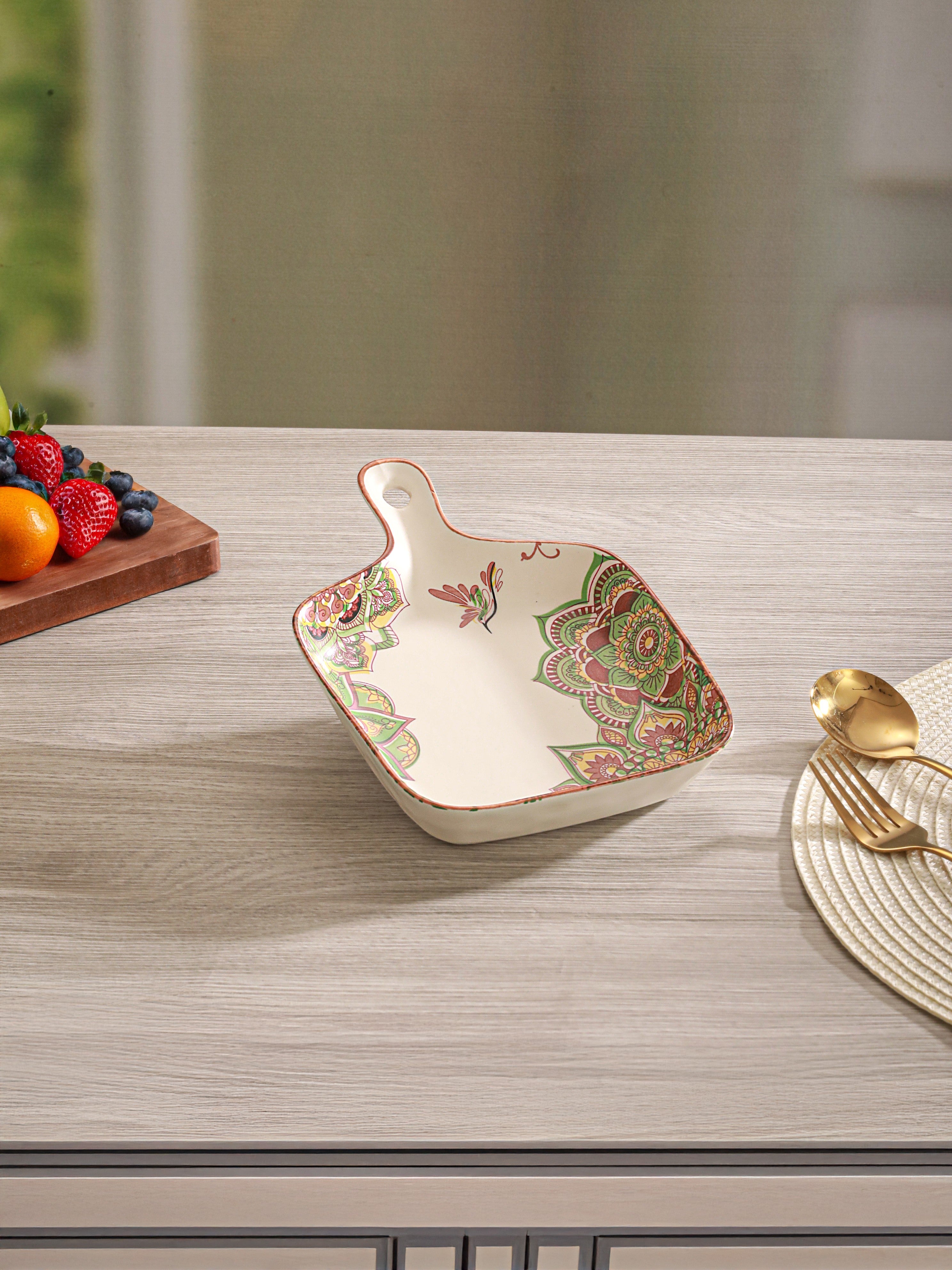 FloraGrip Fine Porcelain Platter