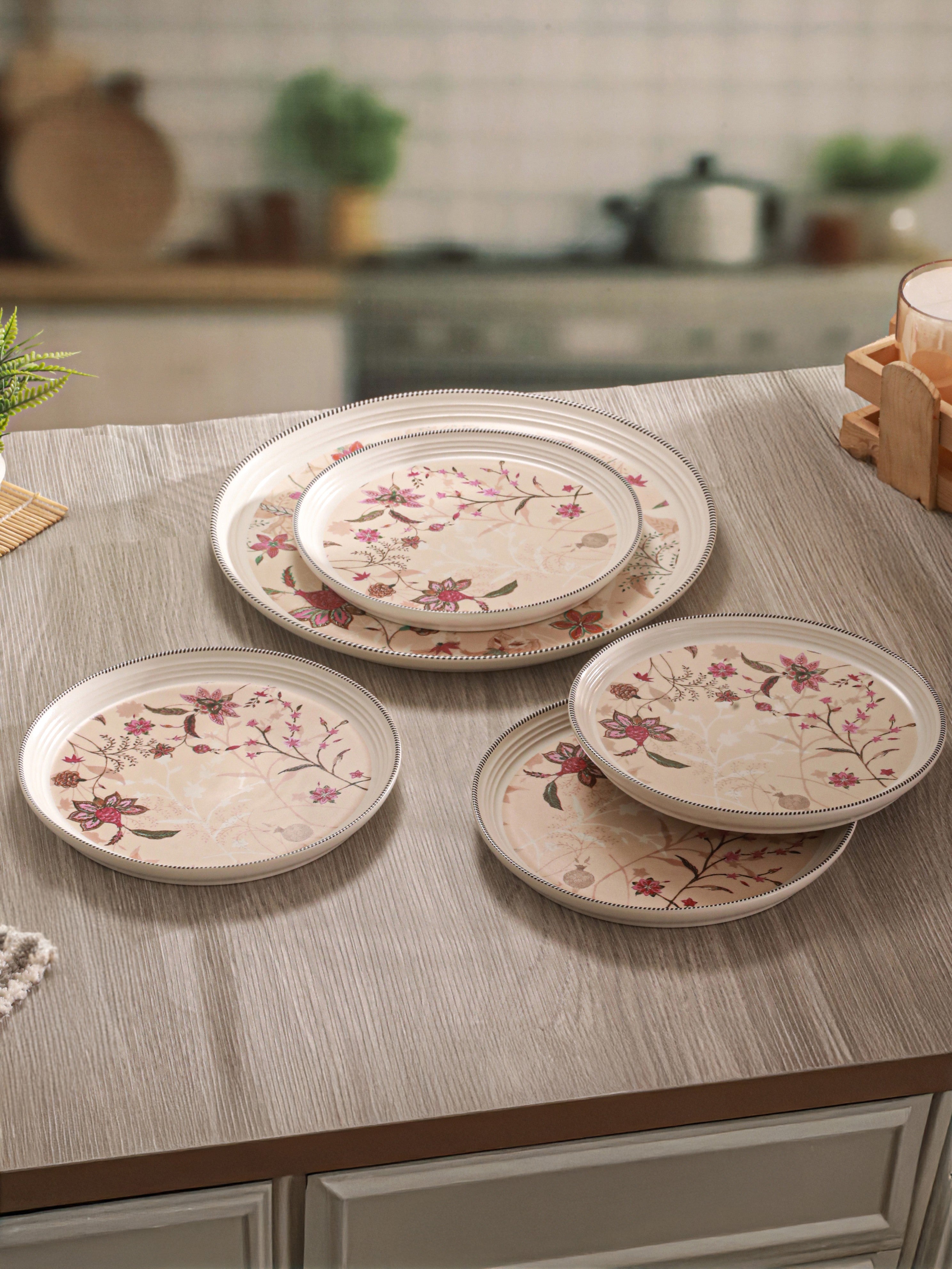 BlossomServe Porcelain Snack Set (Pack of 5)