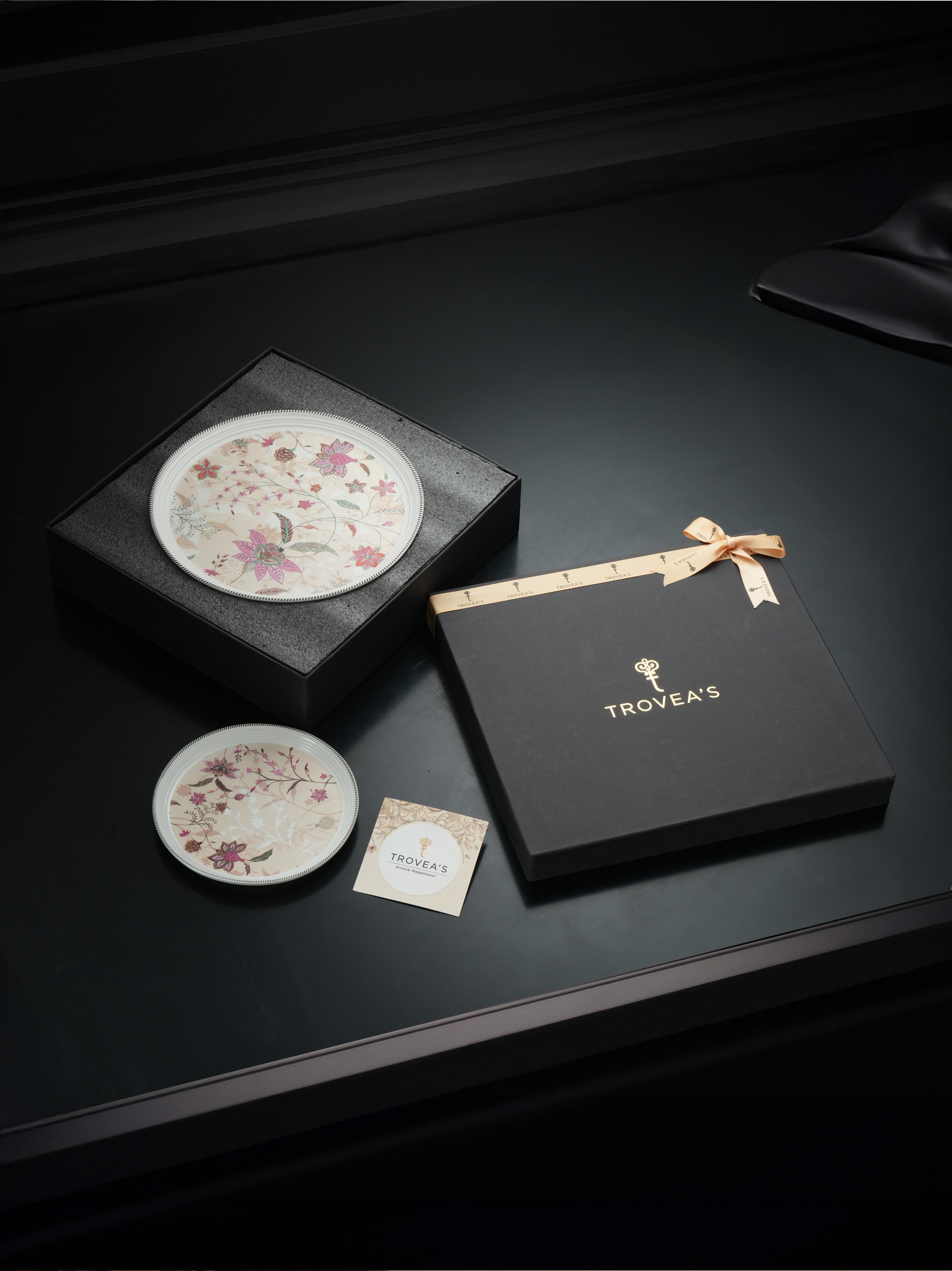 BlossomServe Porcelain Snack Set (Pack of 5)