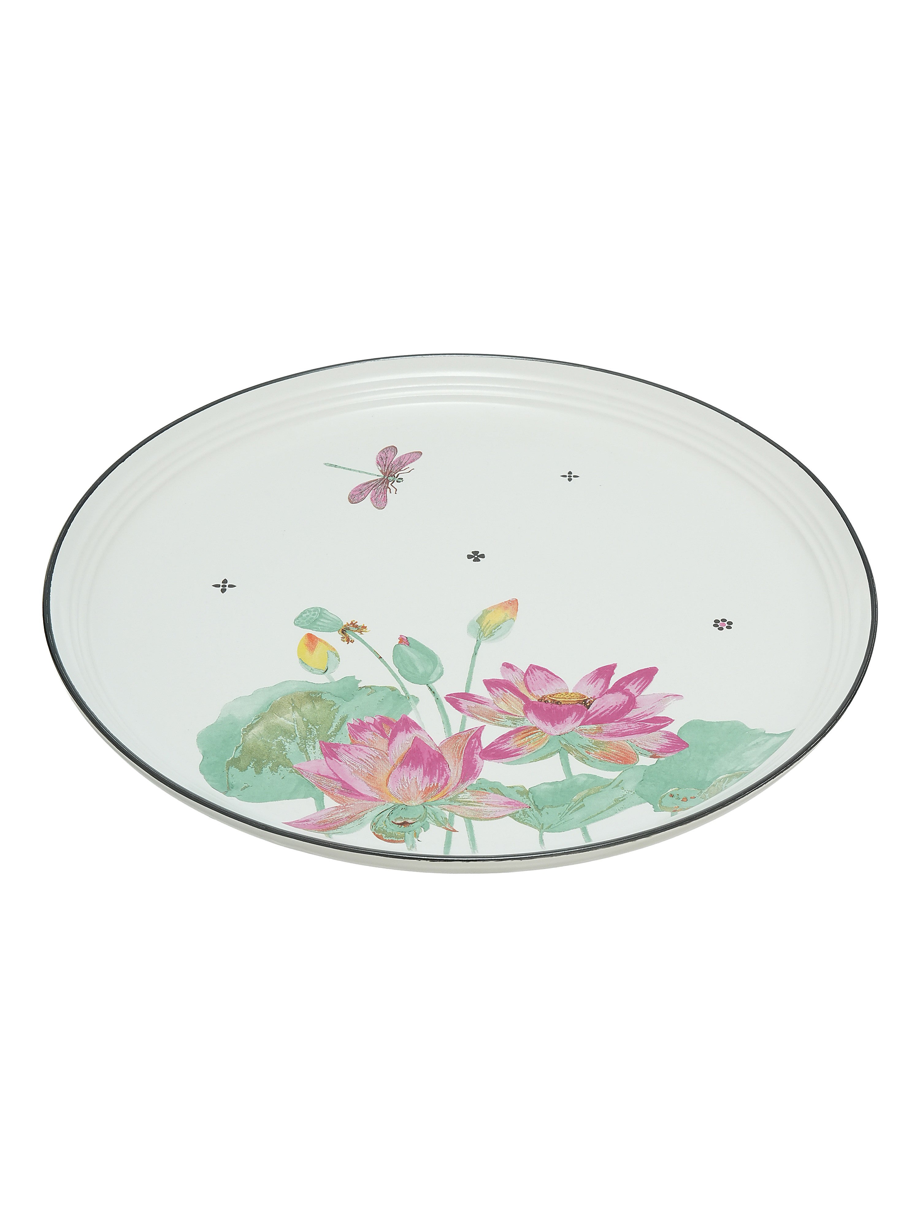 Dragonfly Bloom Porcelain Snack Set (Pack of 5)