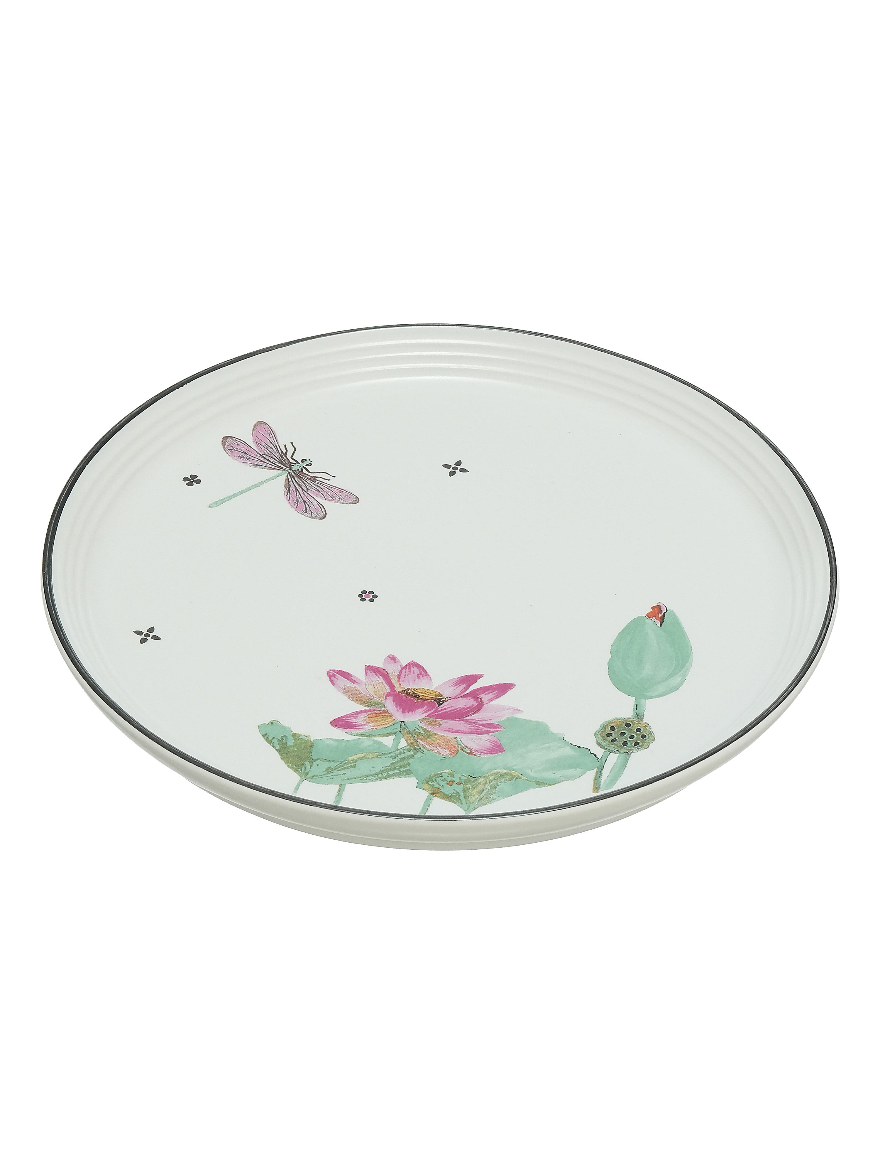 Dragonfly Bloom Porcelain Snack Set (Pack of 5)