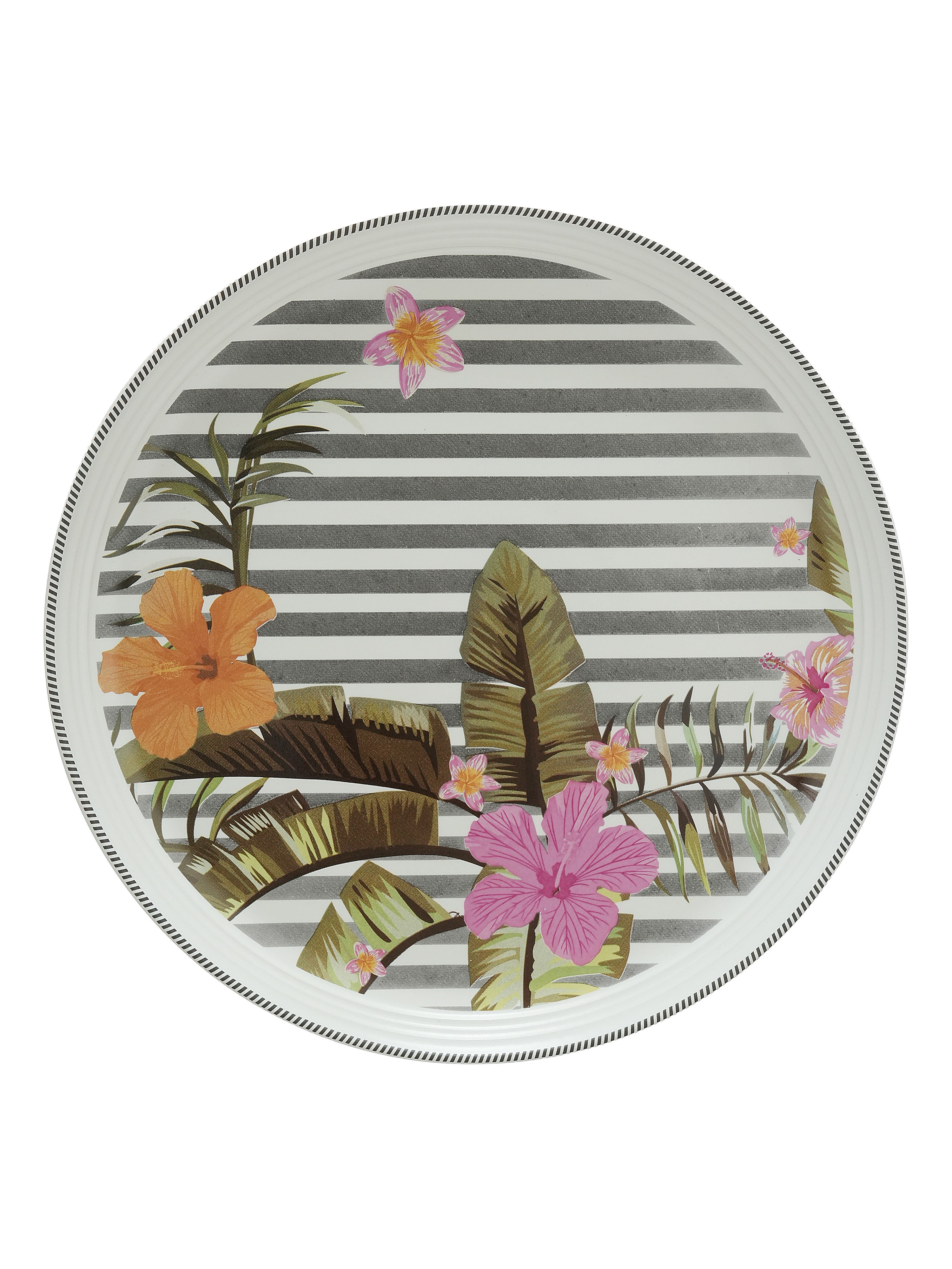 Striped Blosson Porcelain Snack Set (Pack of 5)