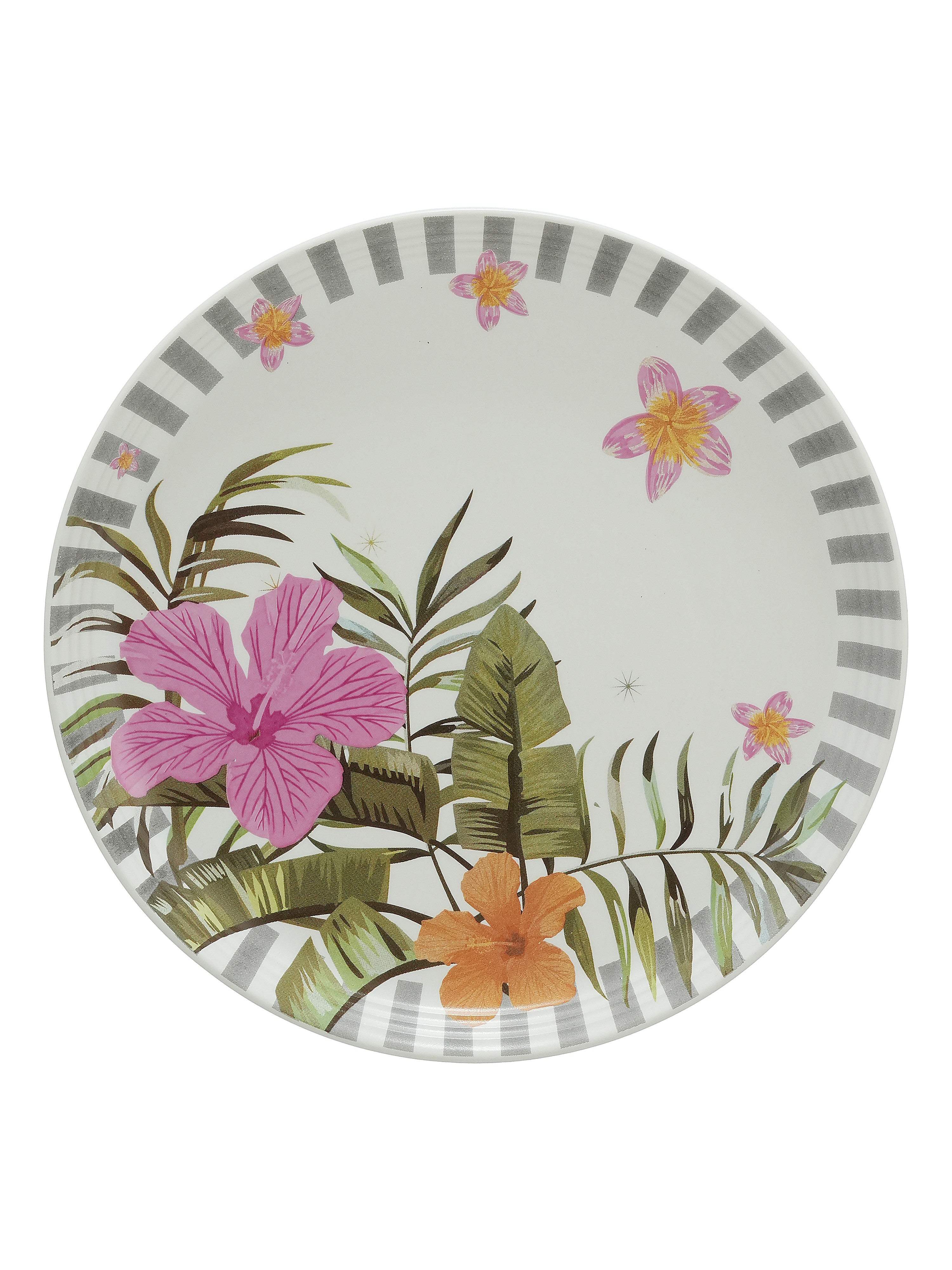 Striped Blosson Porcelain Snack Set (Pack of 5)