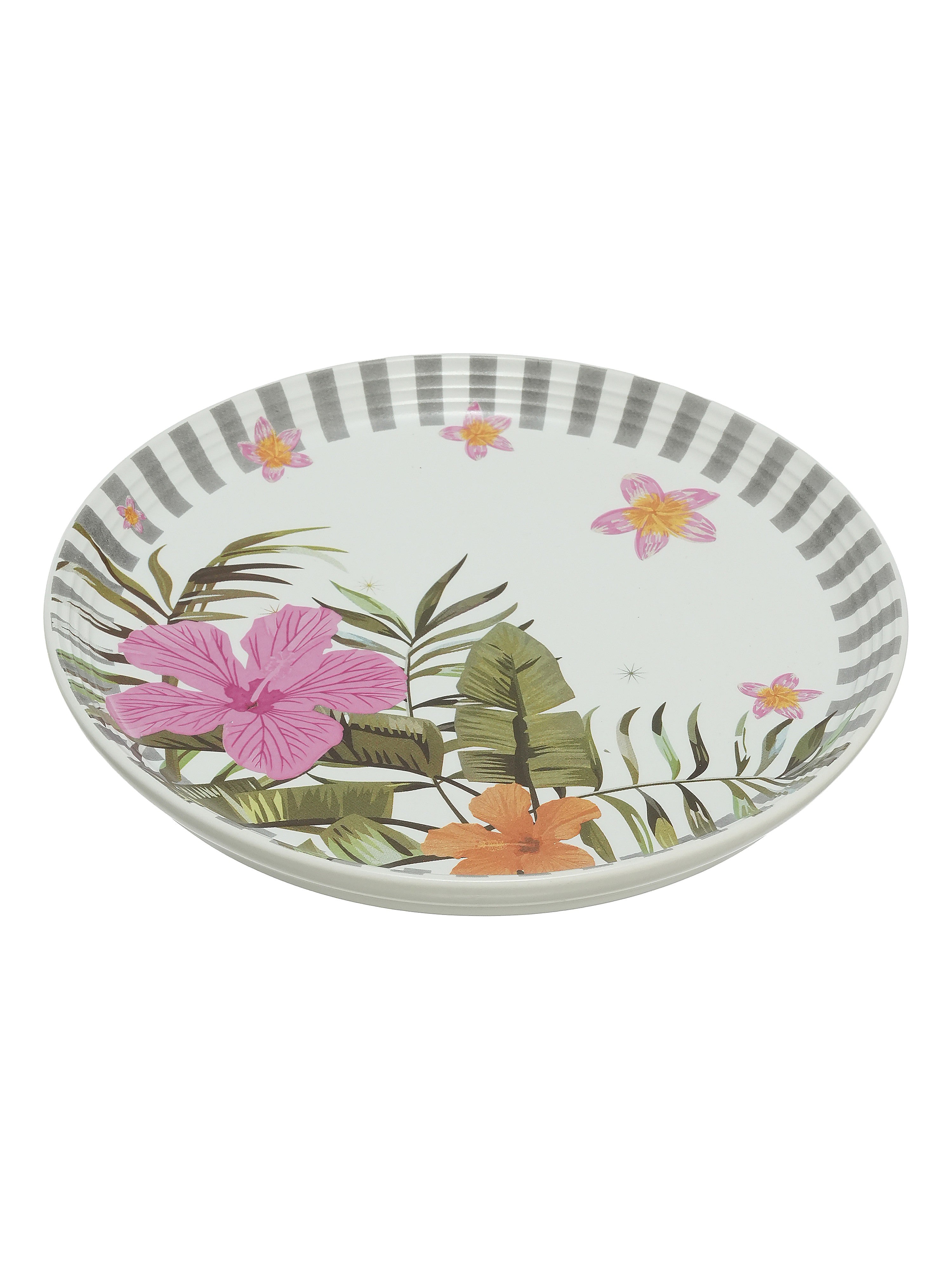 Striped Blosson Porcelain Snack Set (Pack of 5)