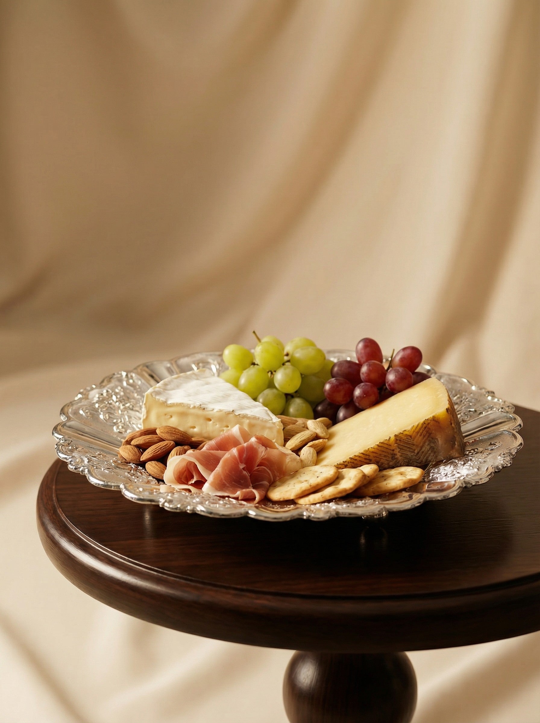 Classic Scalloped Silver Plate