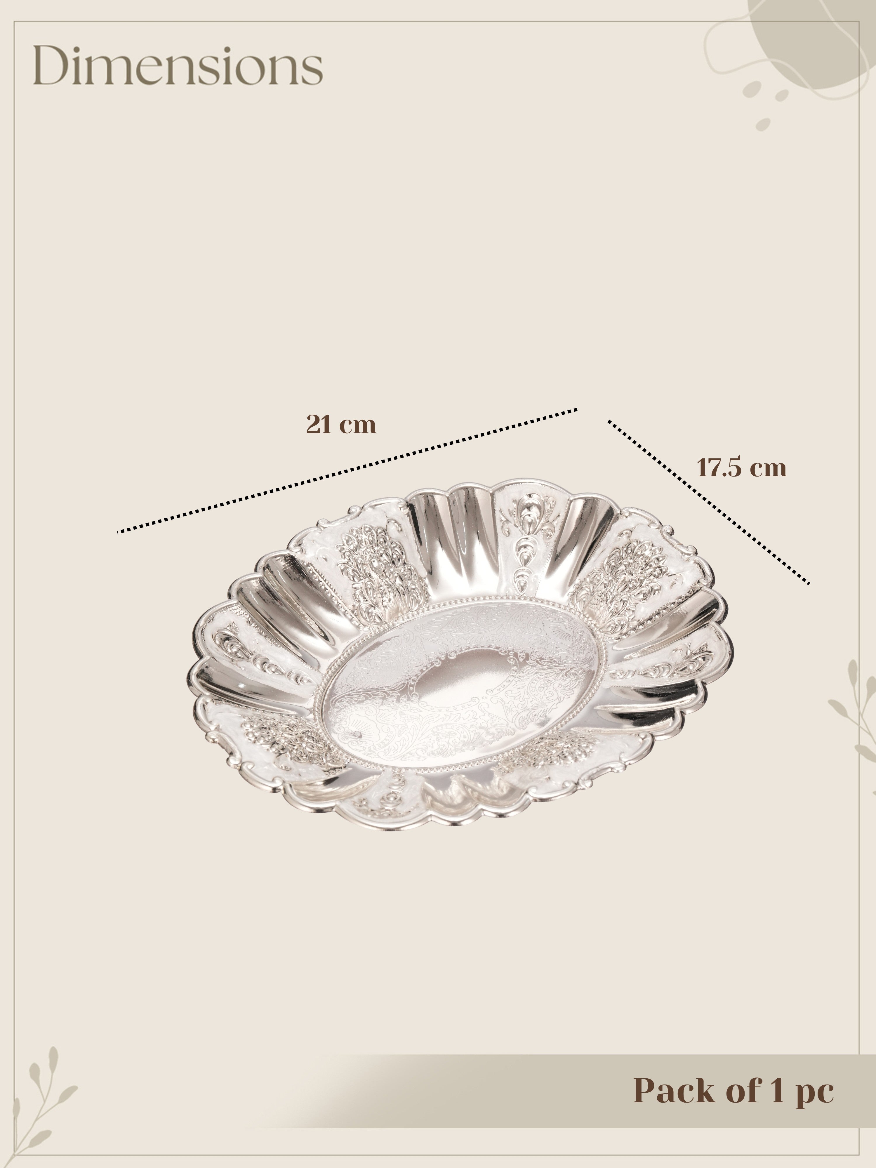 Classic Scalloped Silver Plate