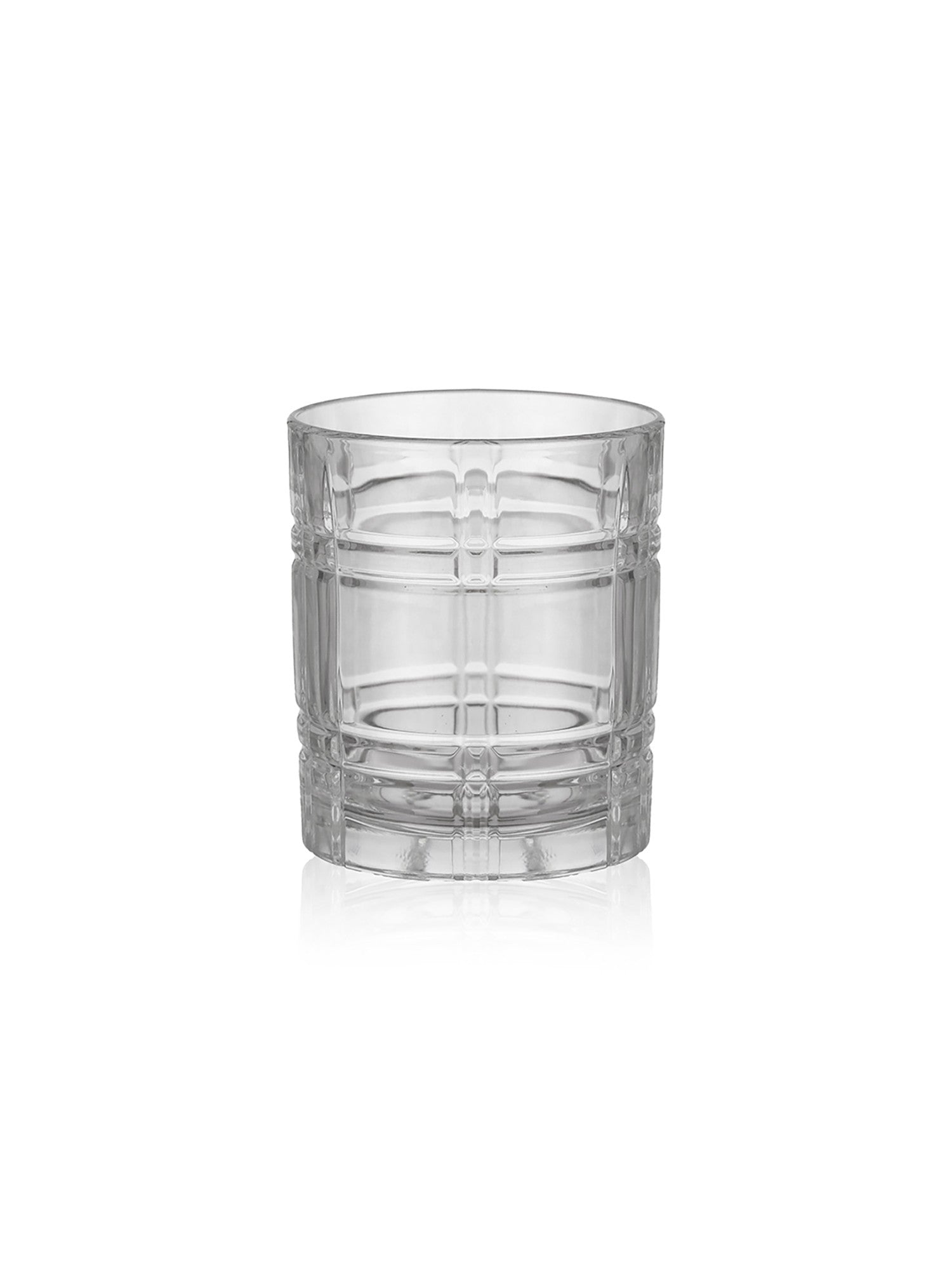 CRYSTAL GRIDLINE WHISKEY GLASS