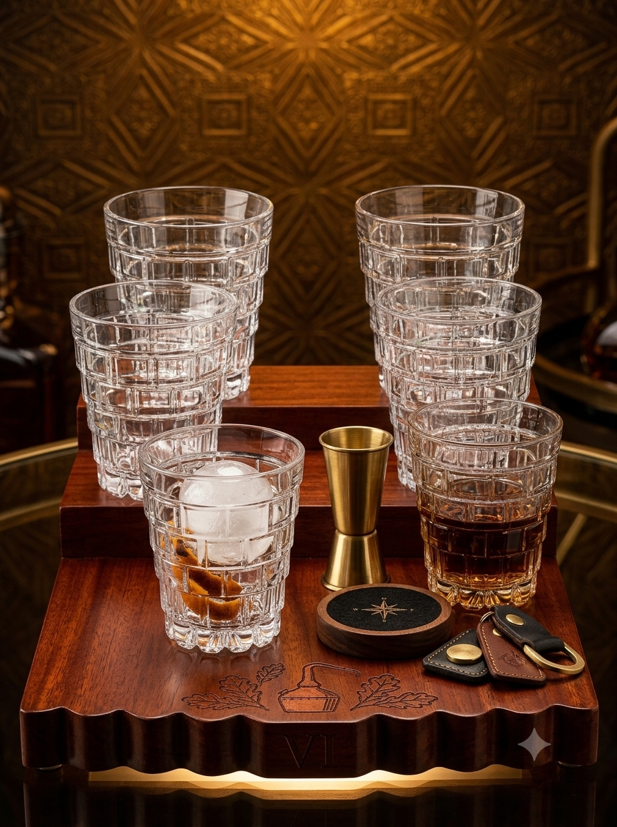 CRYSTAL HELIX WHISKEY GLASS - ITALIAN CRYSTAL