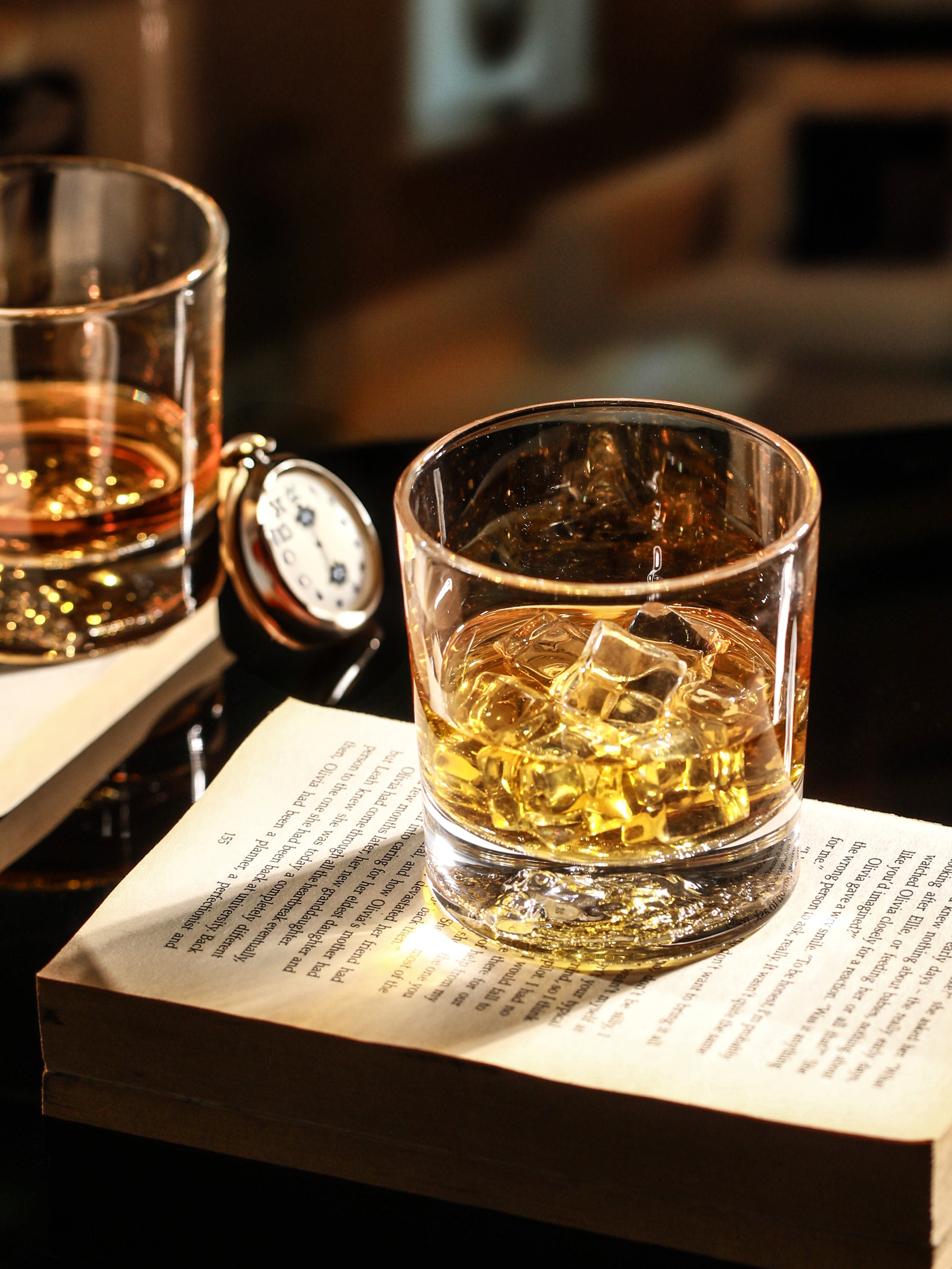 Elephant Embossed Crystal Whiskey Glass