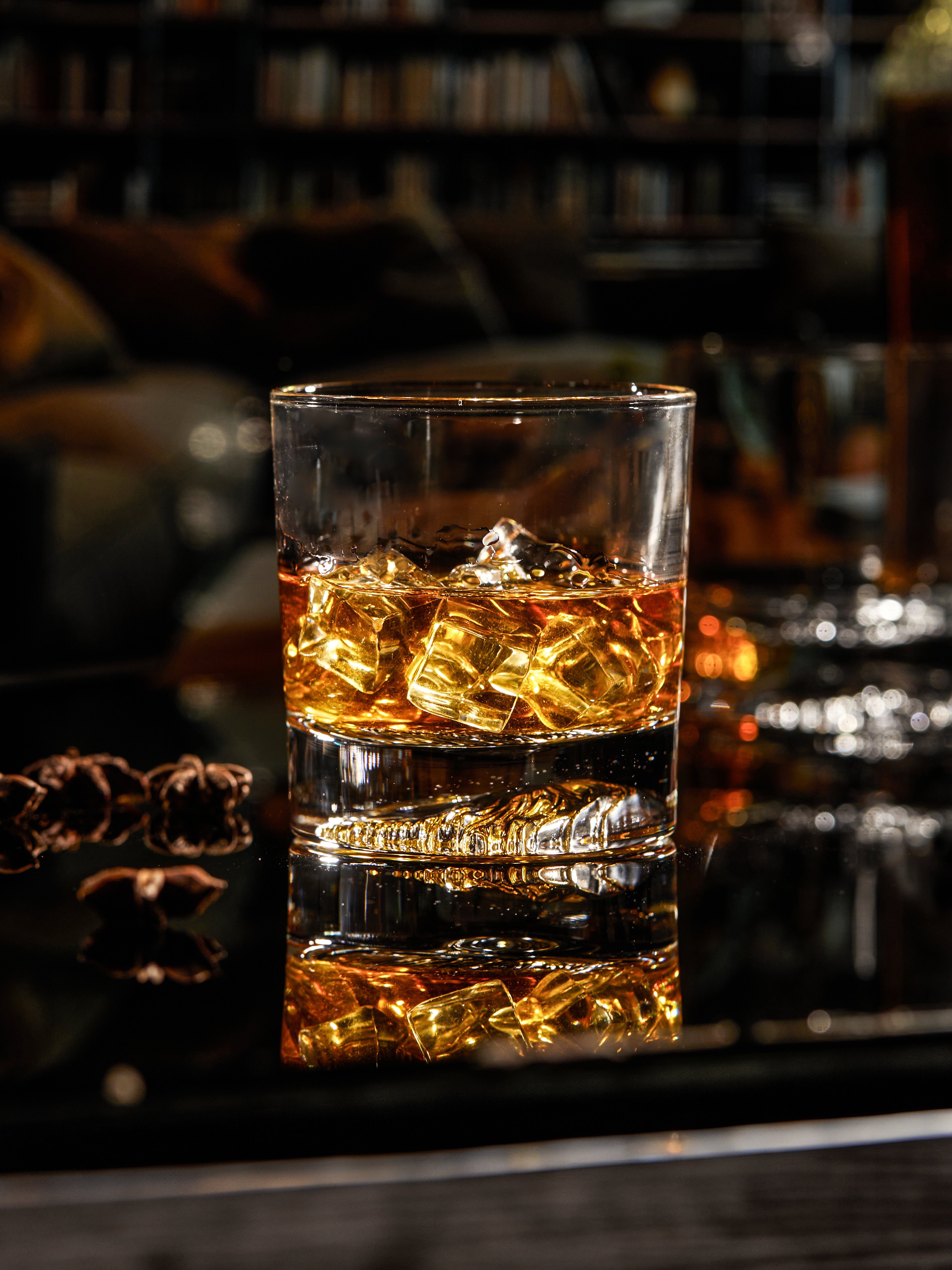 Elephant Embossed Crystal Whiskey Glass
