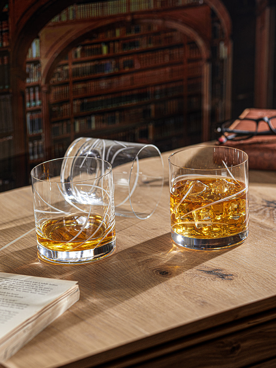 Abstract Gleam Whiskey Glass
