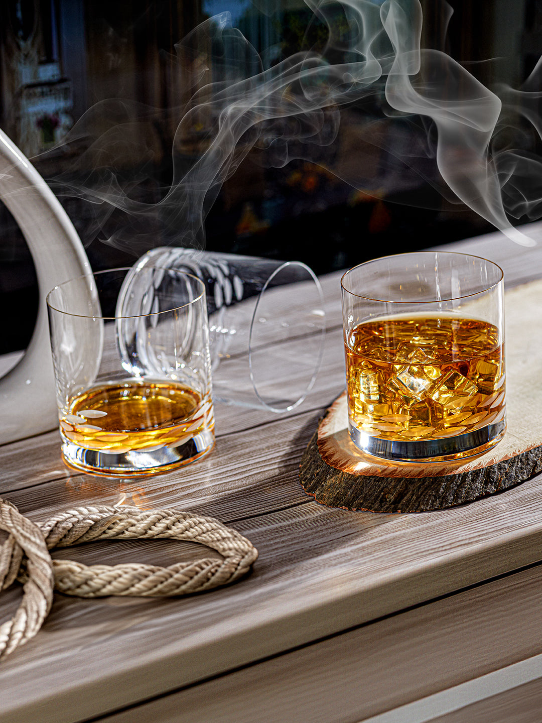Cutwork Enigma Whiskey Glass