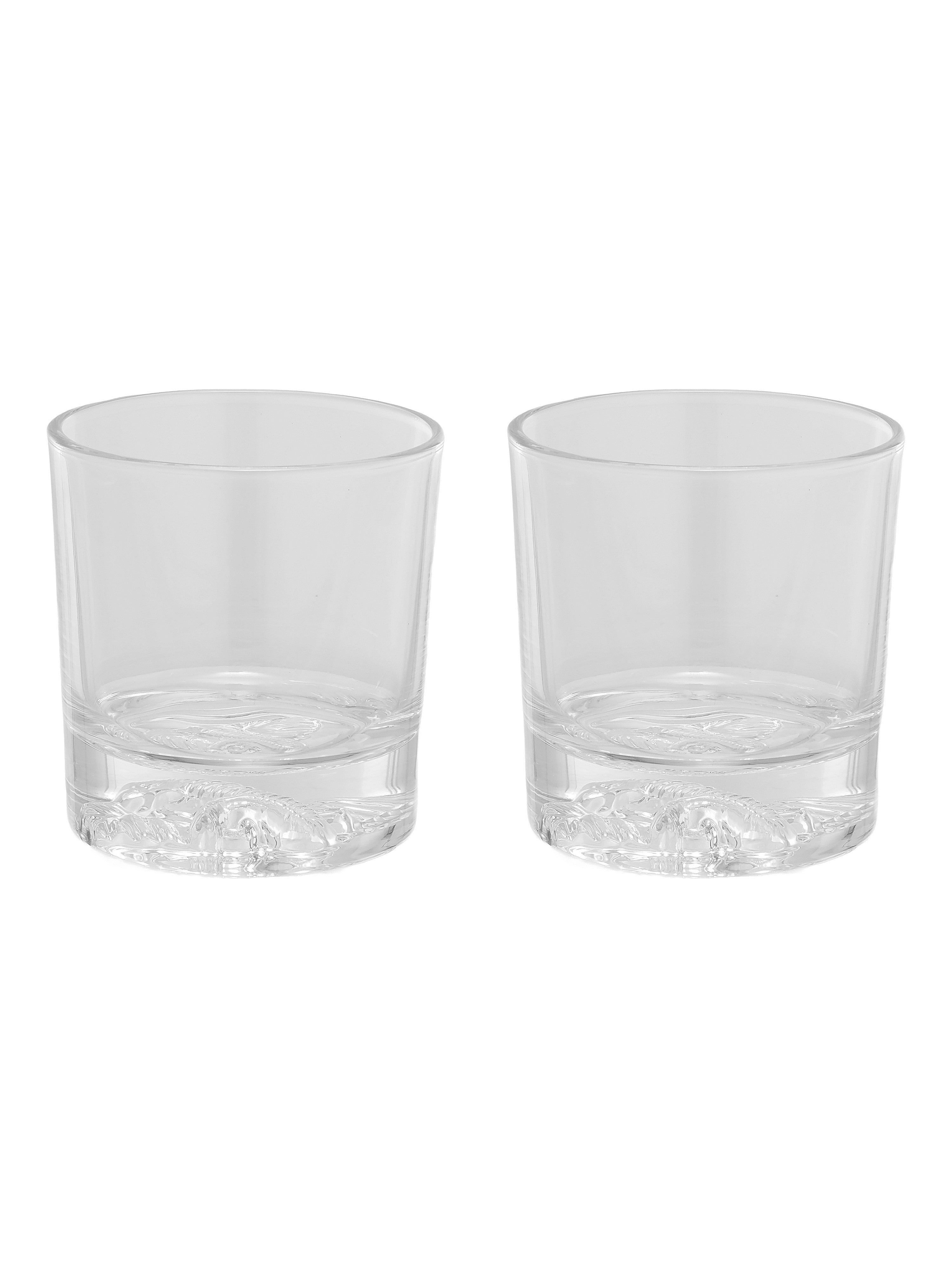 Elephant Embossed Crystal Whiskey Glass