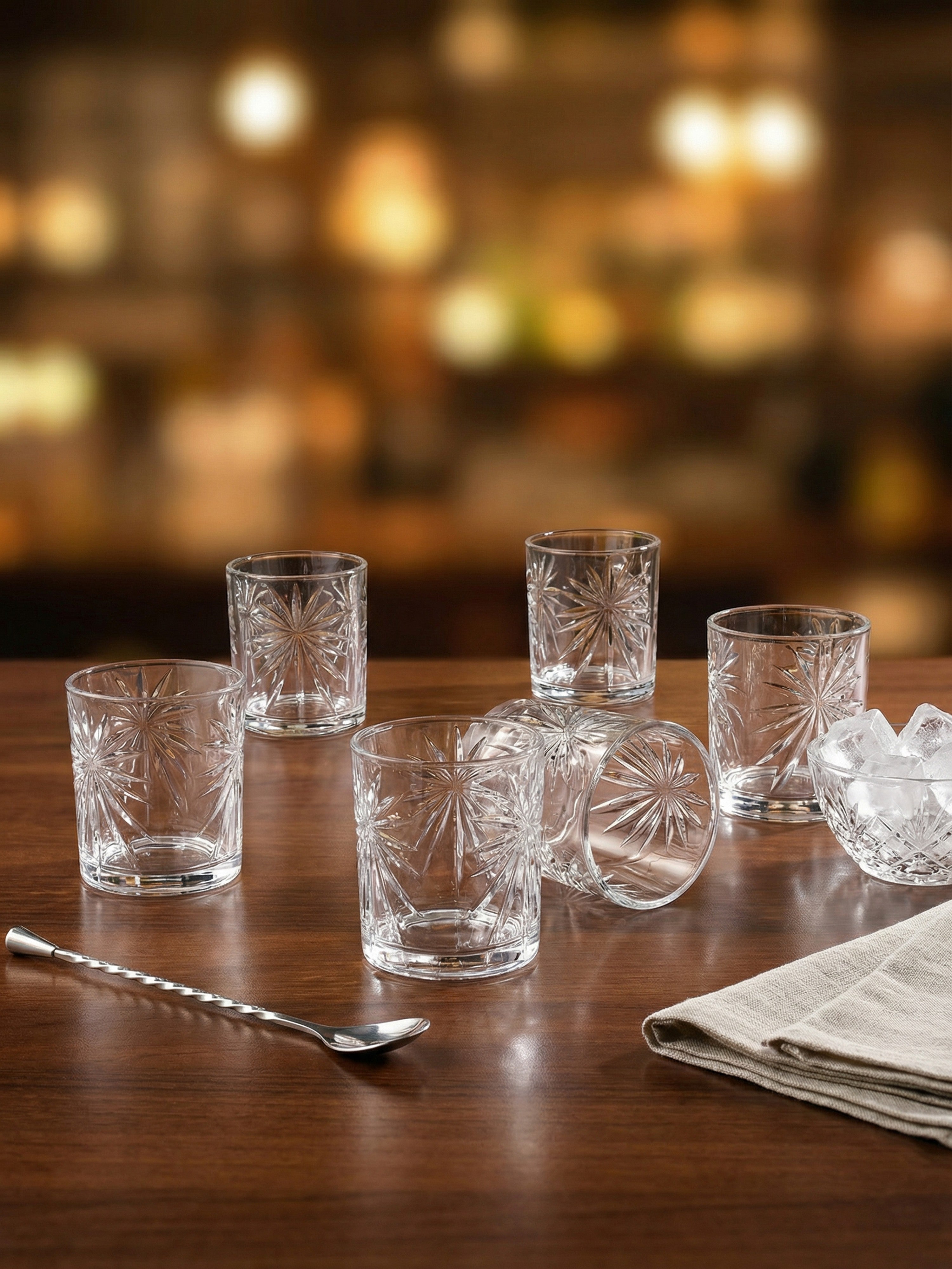 The Starlight Cut Whiskey Glass (Pack of 6)