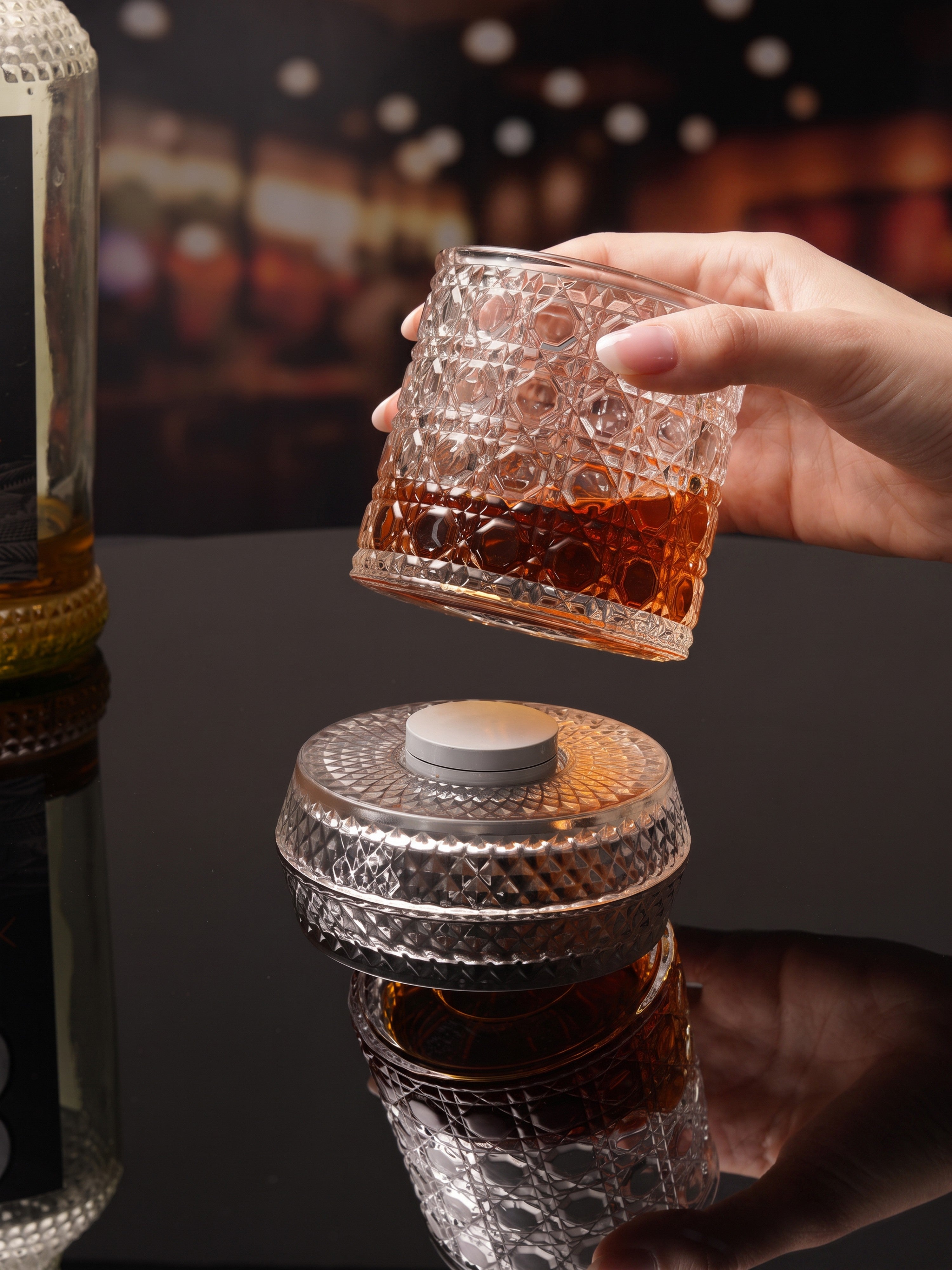 Infinity Spin Whiskey Tumbler