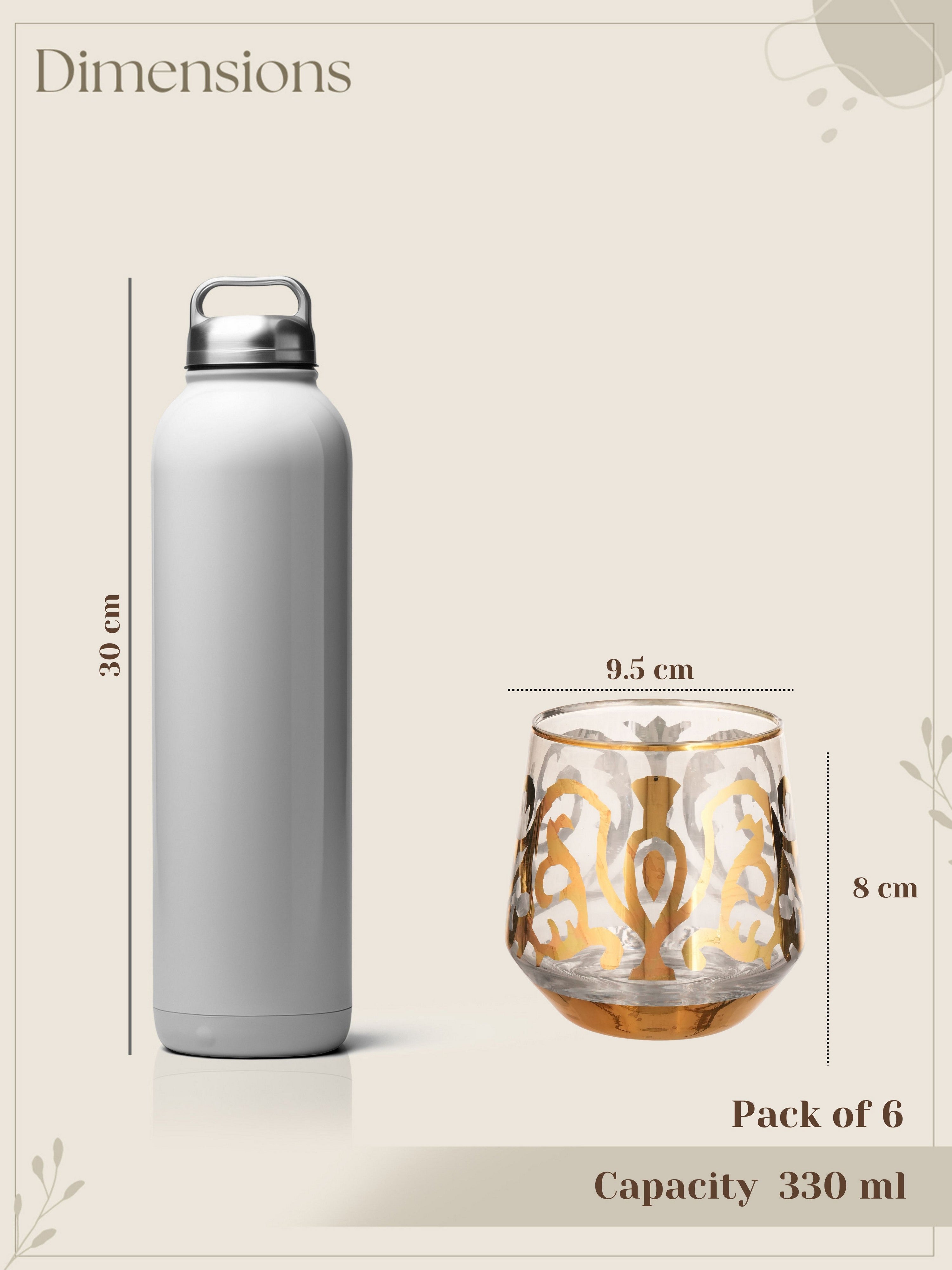Golden Scroll Tumbler (Pack of 6)