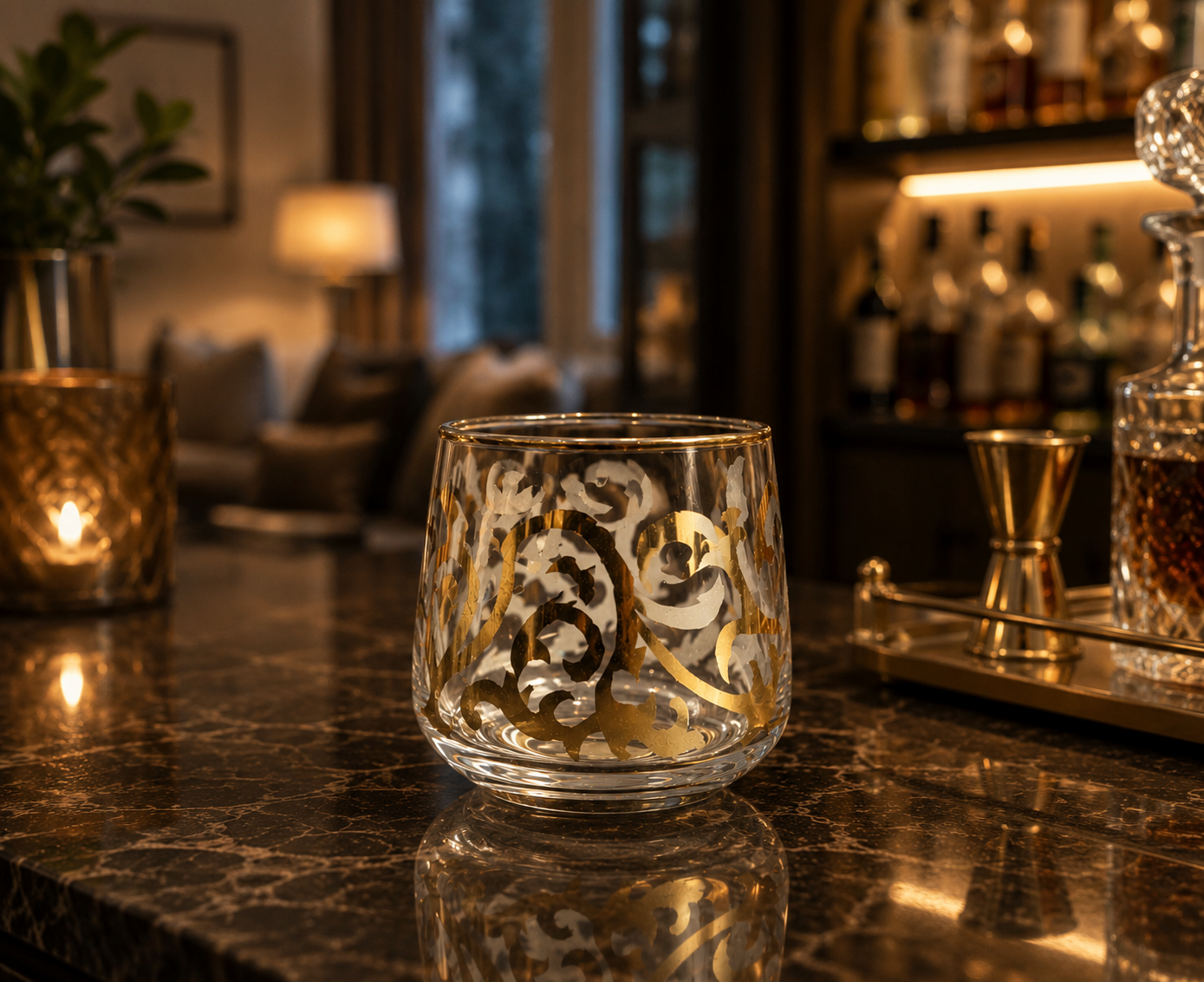 Golden Scroll Tumbler (Pack of 6)