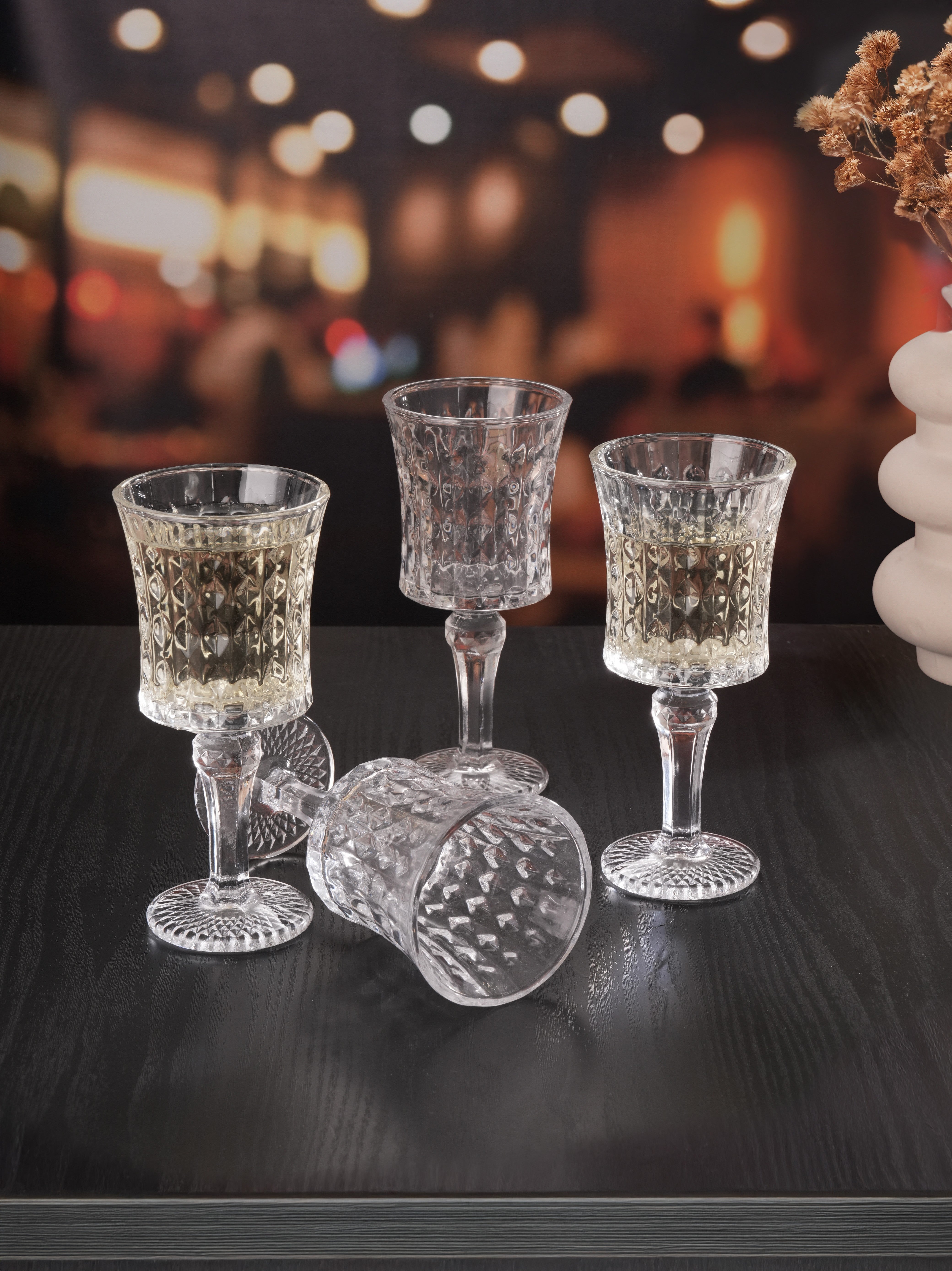 TwilightCut Wine Glass- Pack of 4