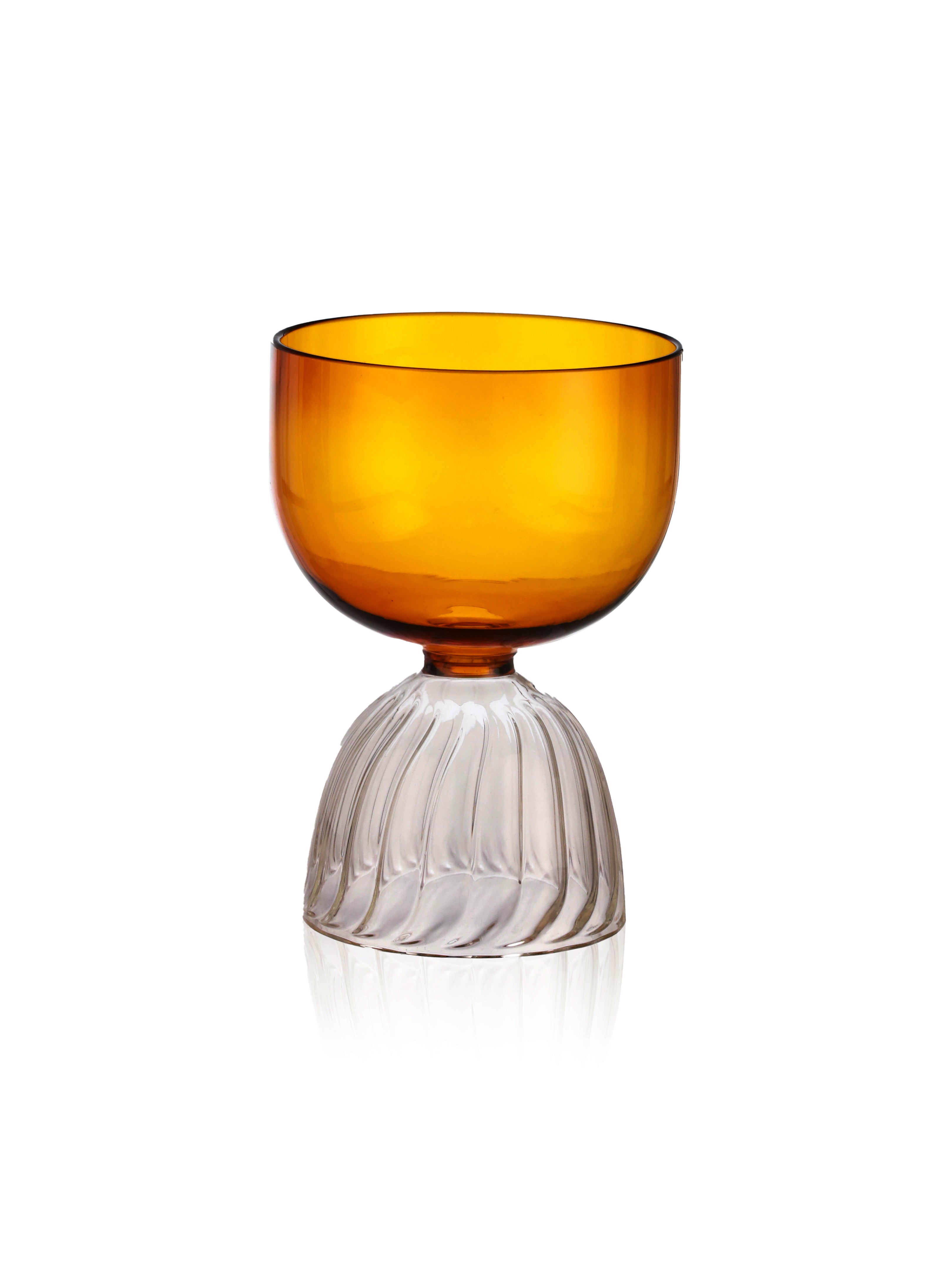 Amber Twist Cocktail Glass - Pack of 4