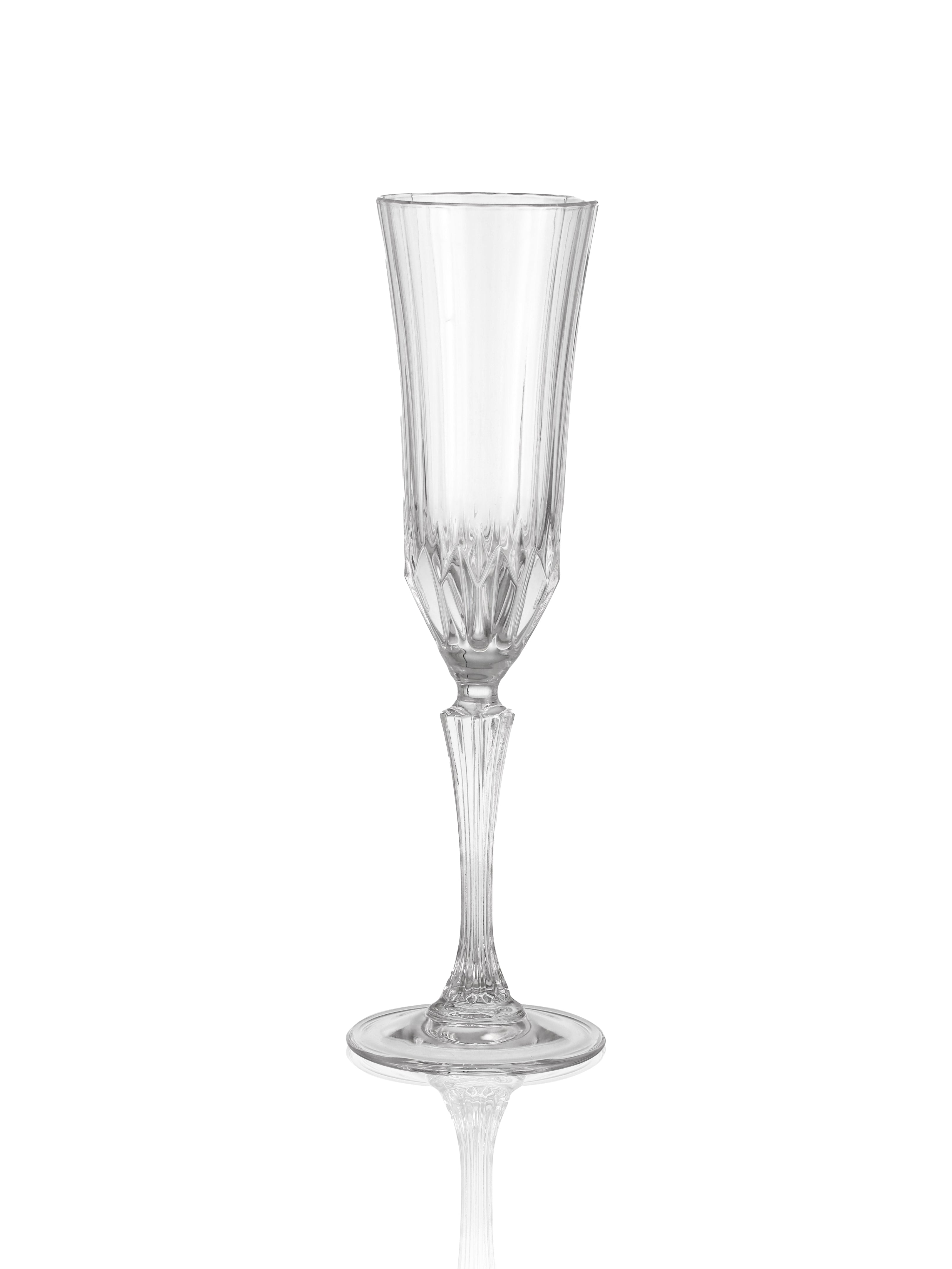 Celestial Sparkle Champagne Flute Glass Set of 4, 180 ML