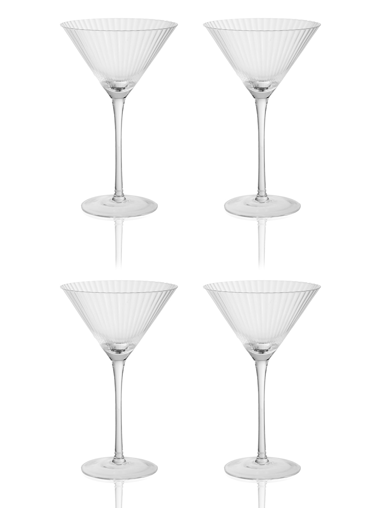 Elegant Martini Glass-German Crystal, Set of 4