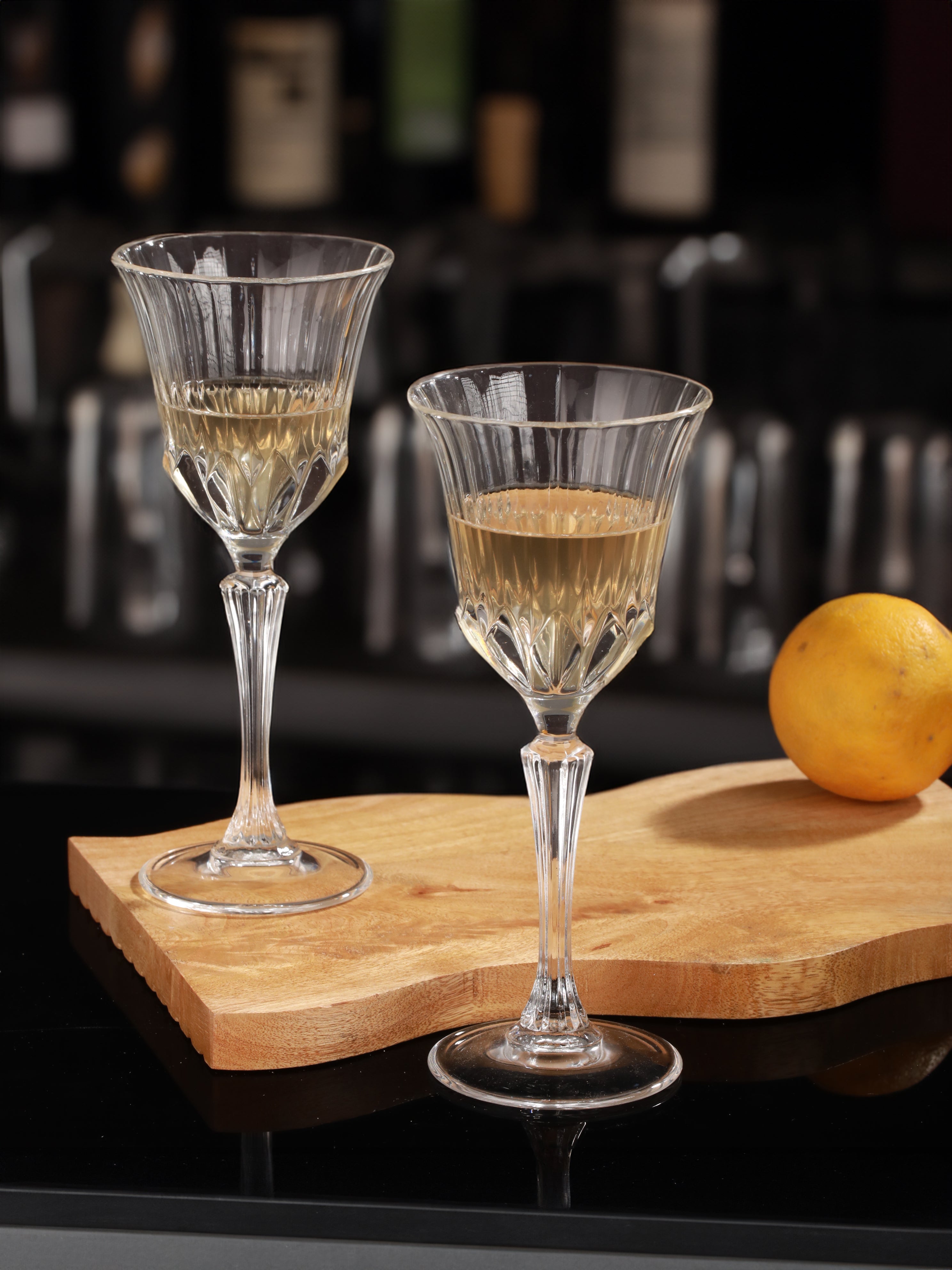 Pure Elegance White Wine Glass Set of 4, 220 ML