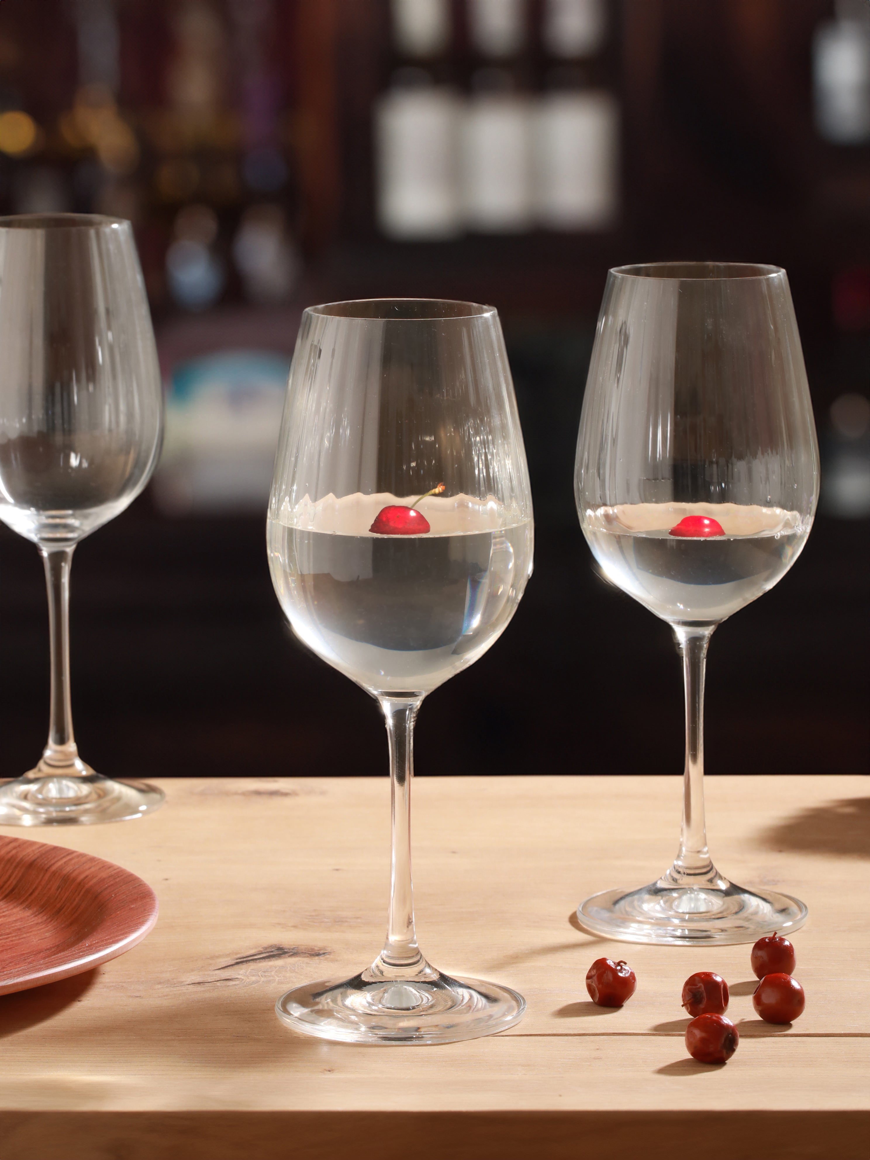 Set of 4 Sparkle and Sip: Premium Crystal Wine Glass 190 ML