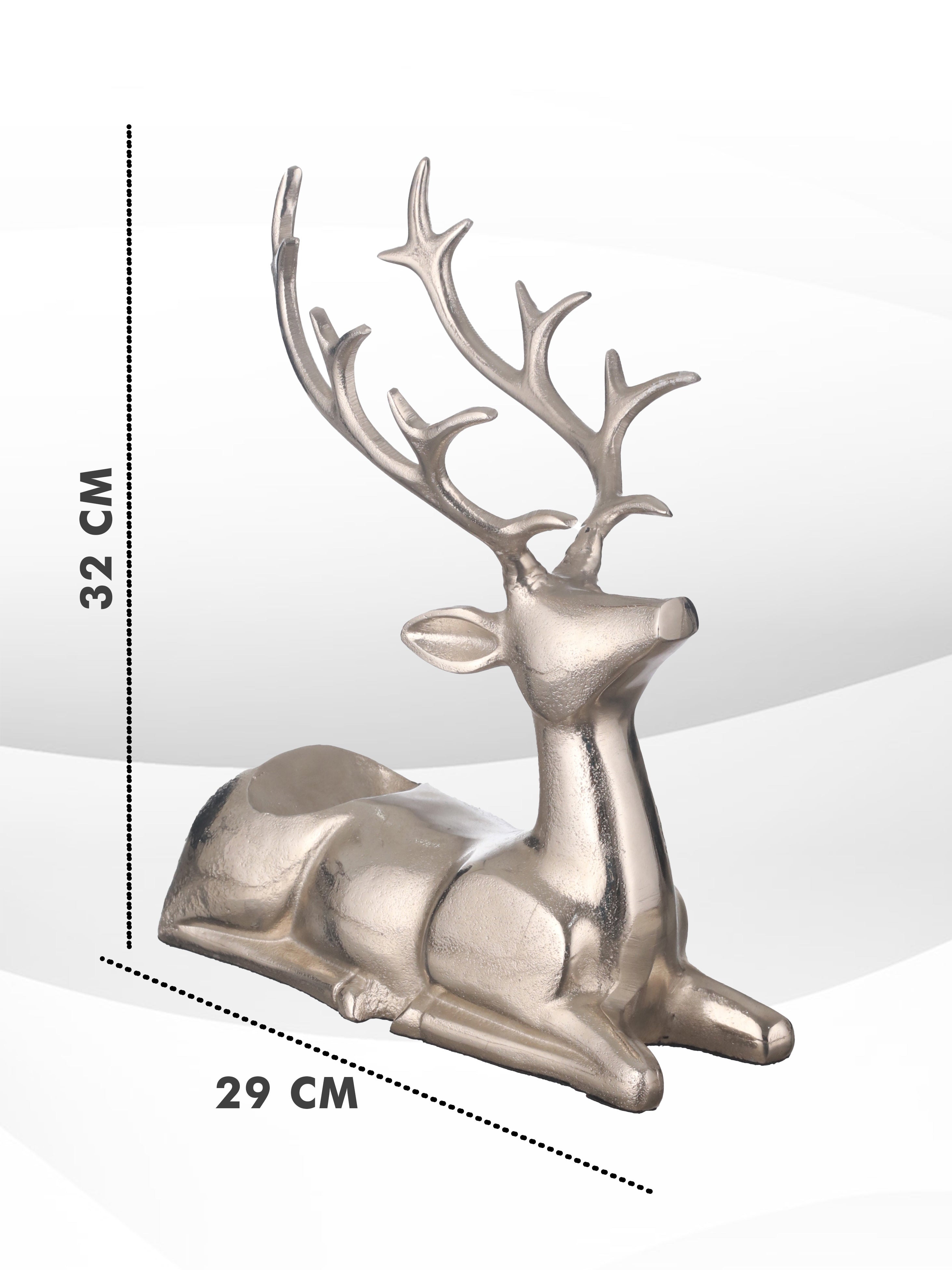 SILVER DEER WINE BOTTLE HOLDER - II