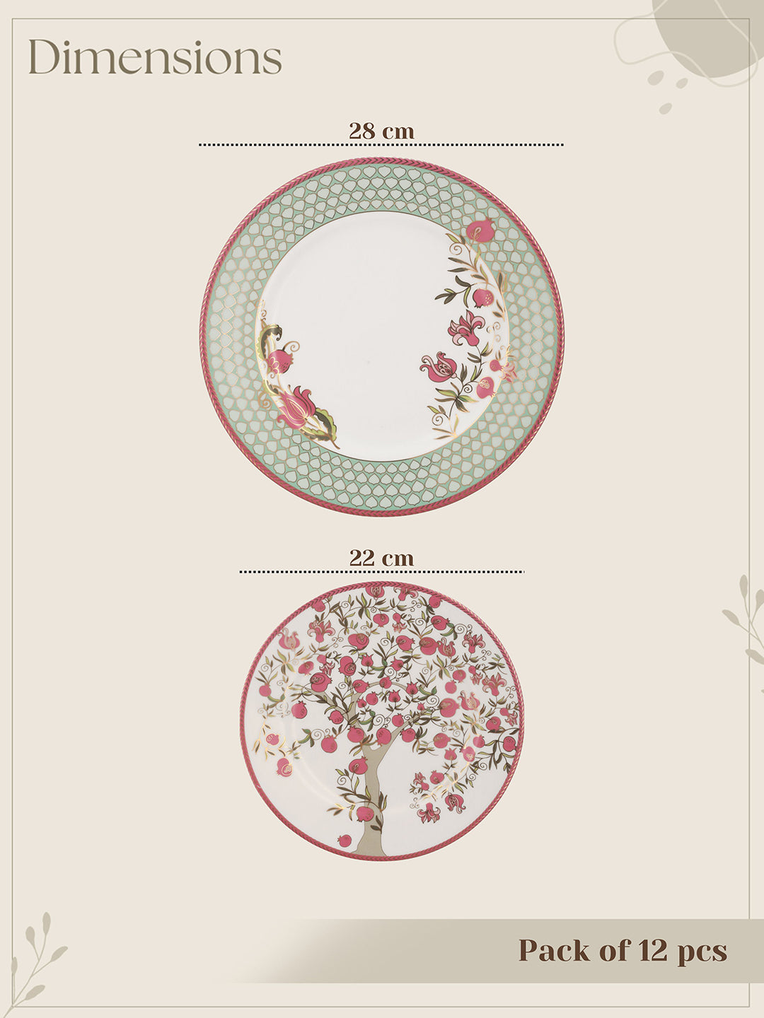 Pom Passion 24K Gold Plated Snack Set (12 Pcs)