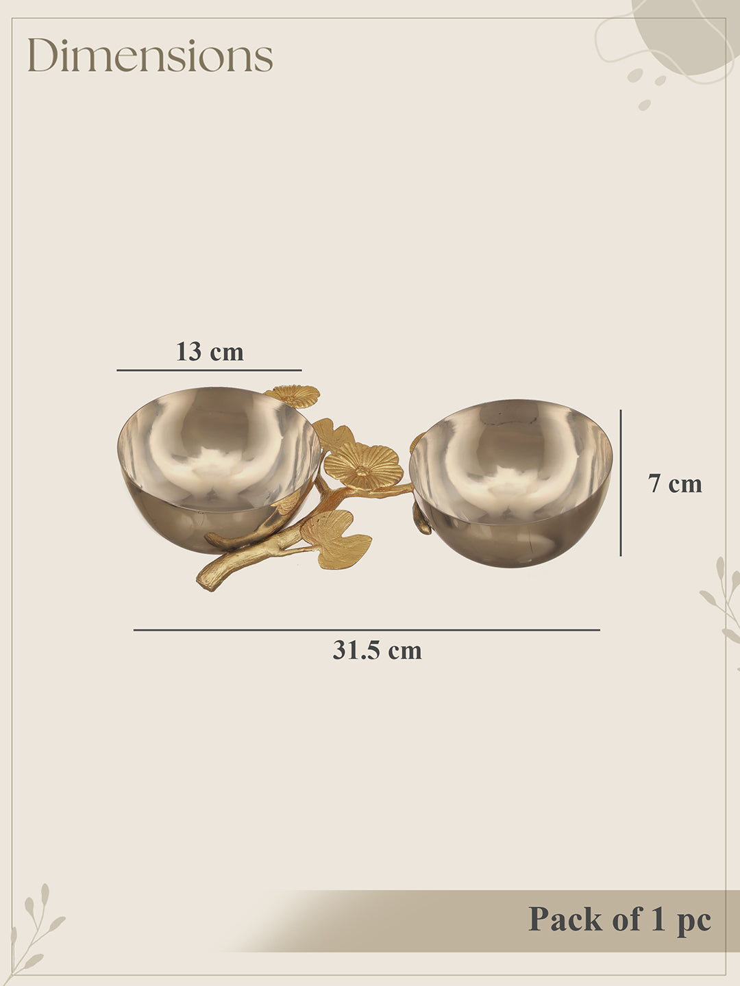 FlowerFleck Dual Nut Dish