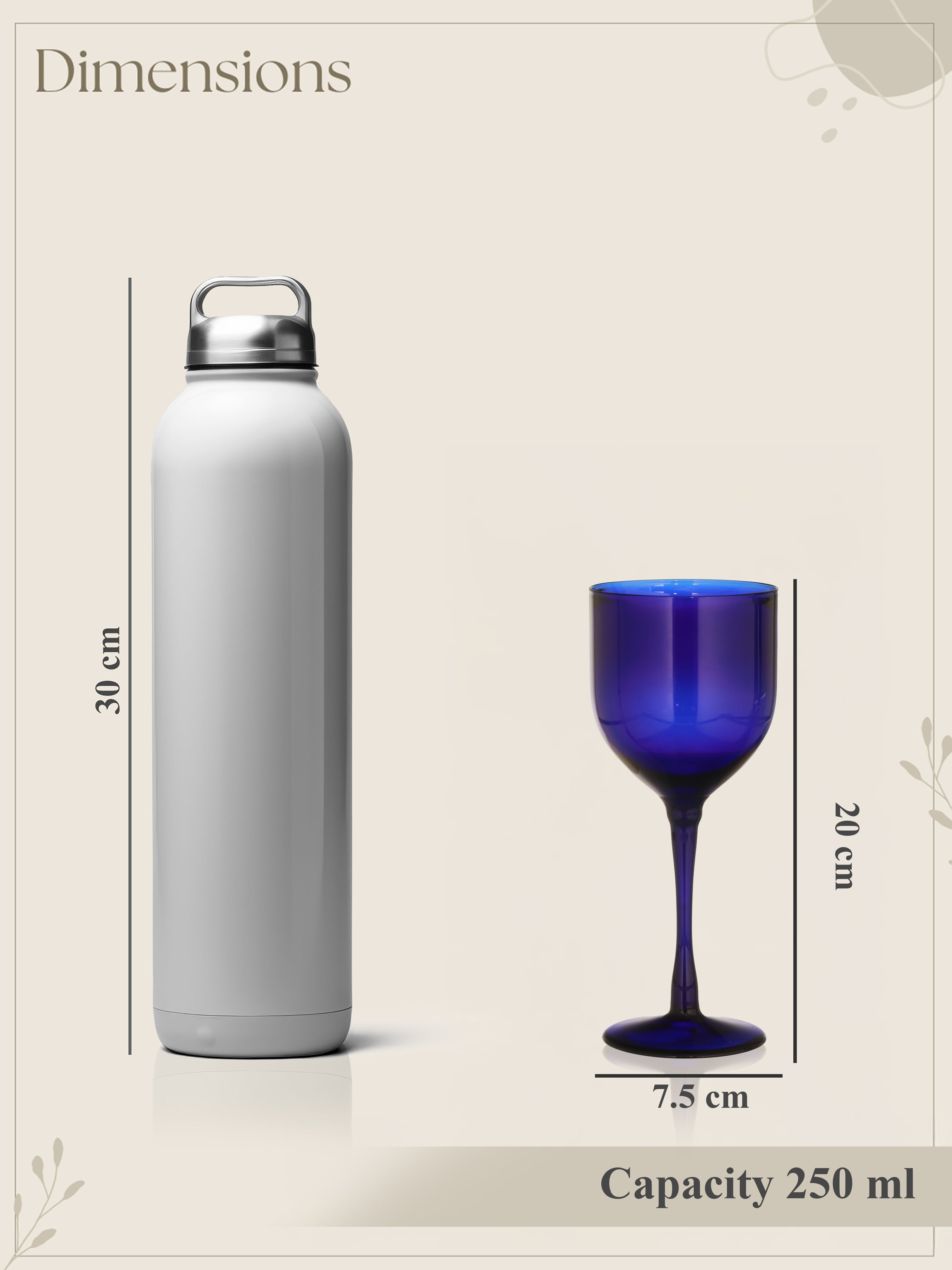 Indigo Delight Wine Glass
