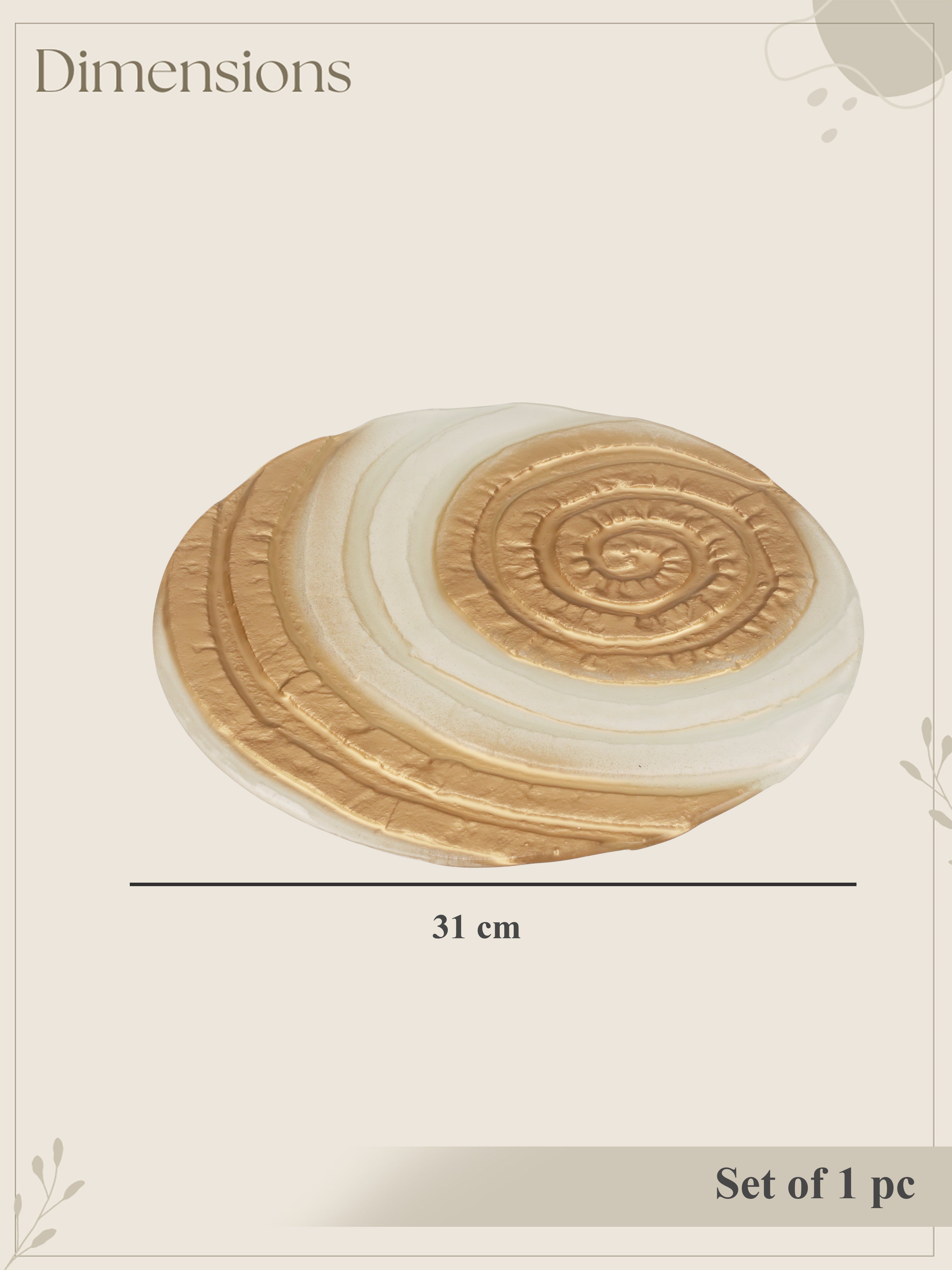 Golden Whirl Lazy Susan | 12 Inches