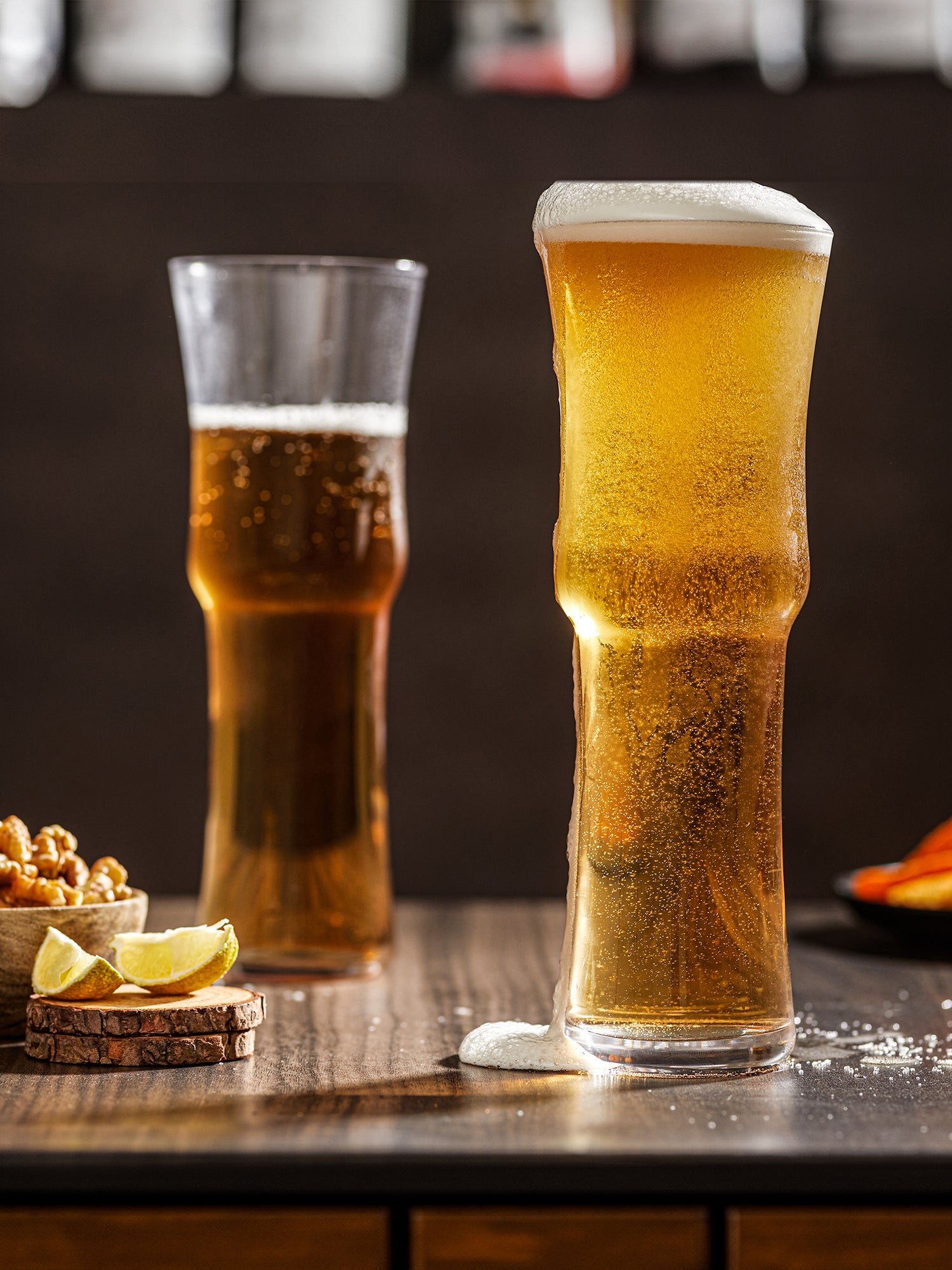 SLIMPOUR CRYSTAL BEER GLASS