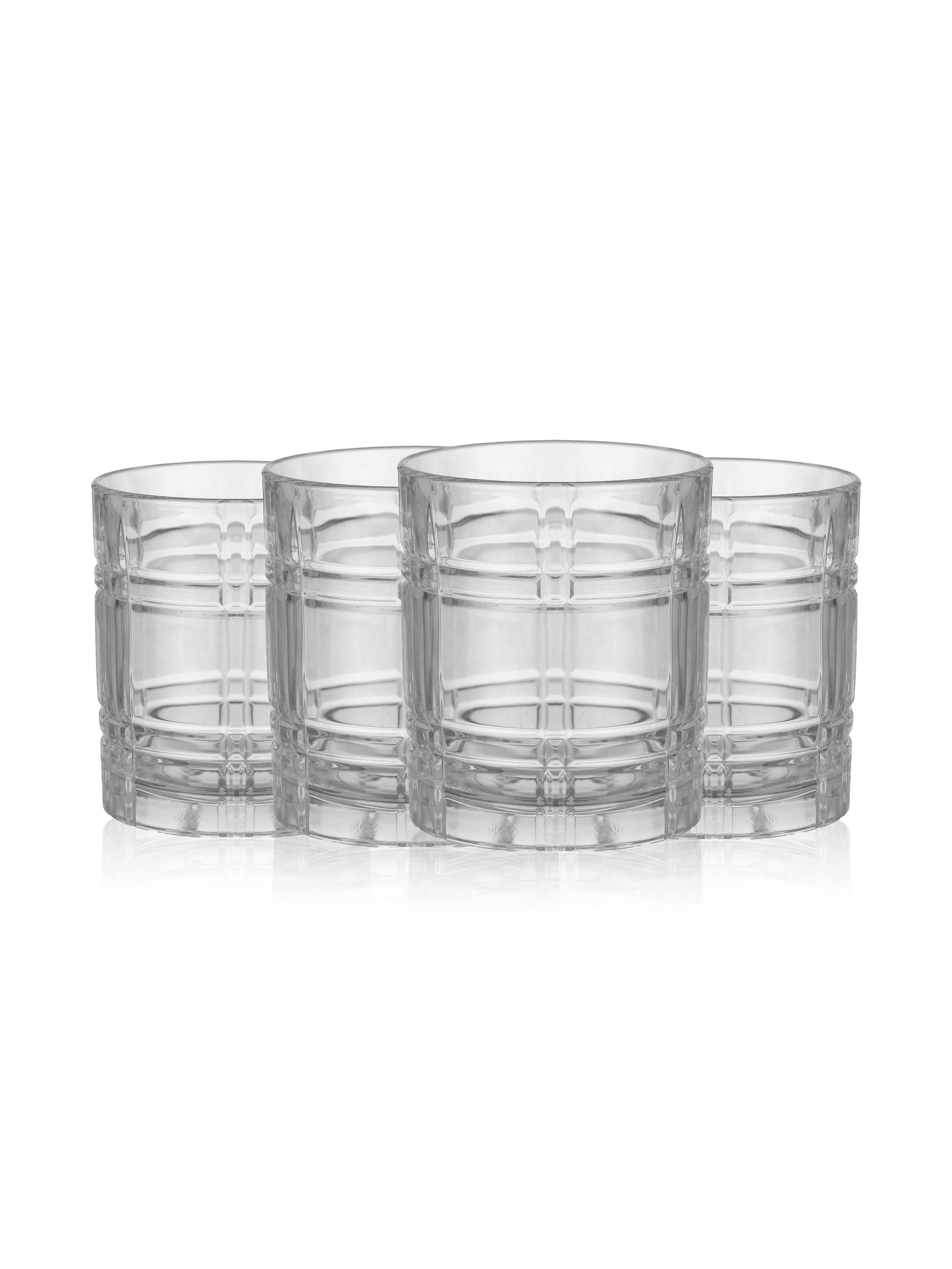 Luxury Crystal Old Fashioned Whisky Glass, Set of 6, 337 ML