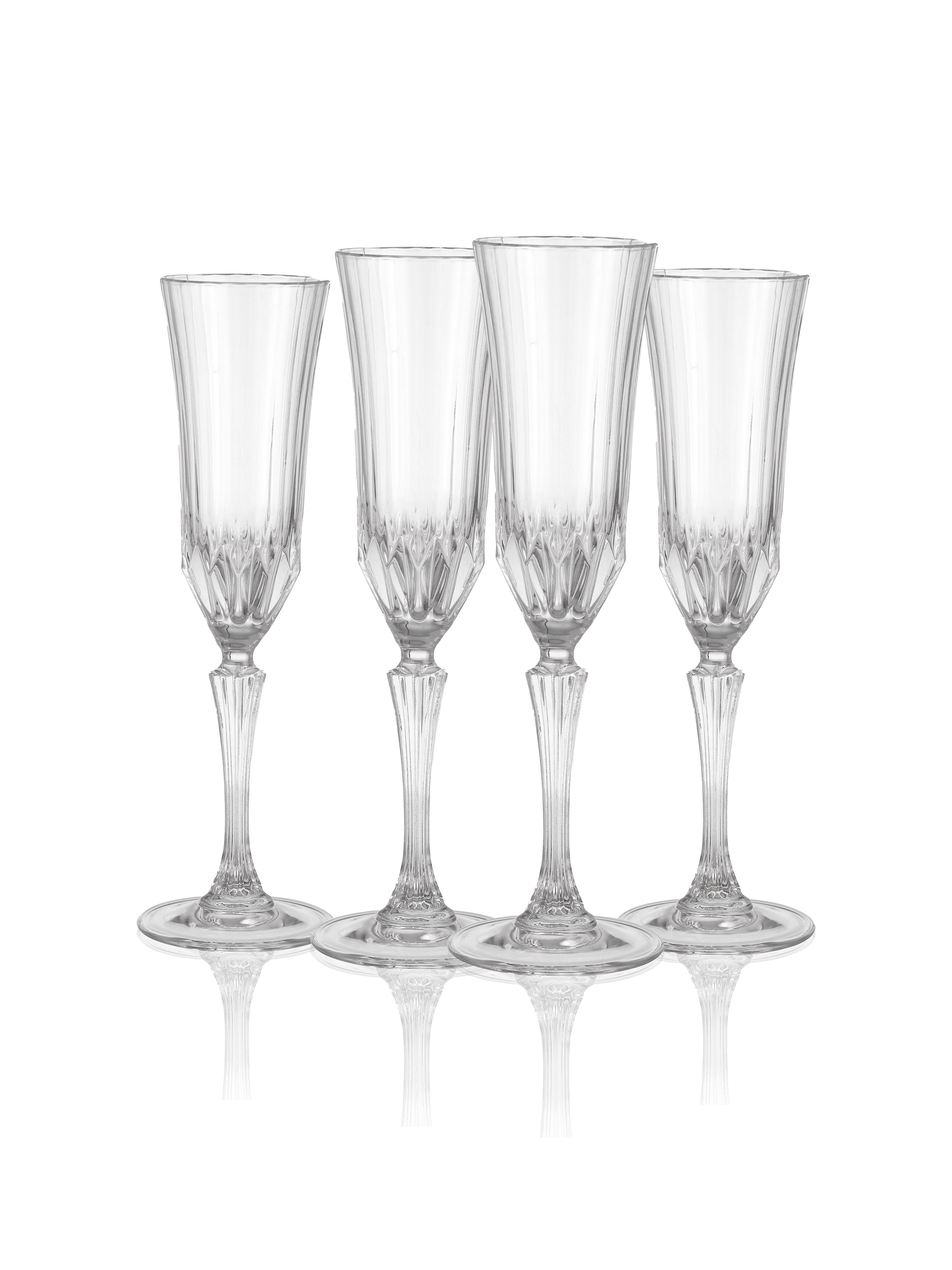 CELESTIAL SPARKLE CHAMPAGNE FLUTE GLASS (Pack Of 4)
