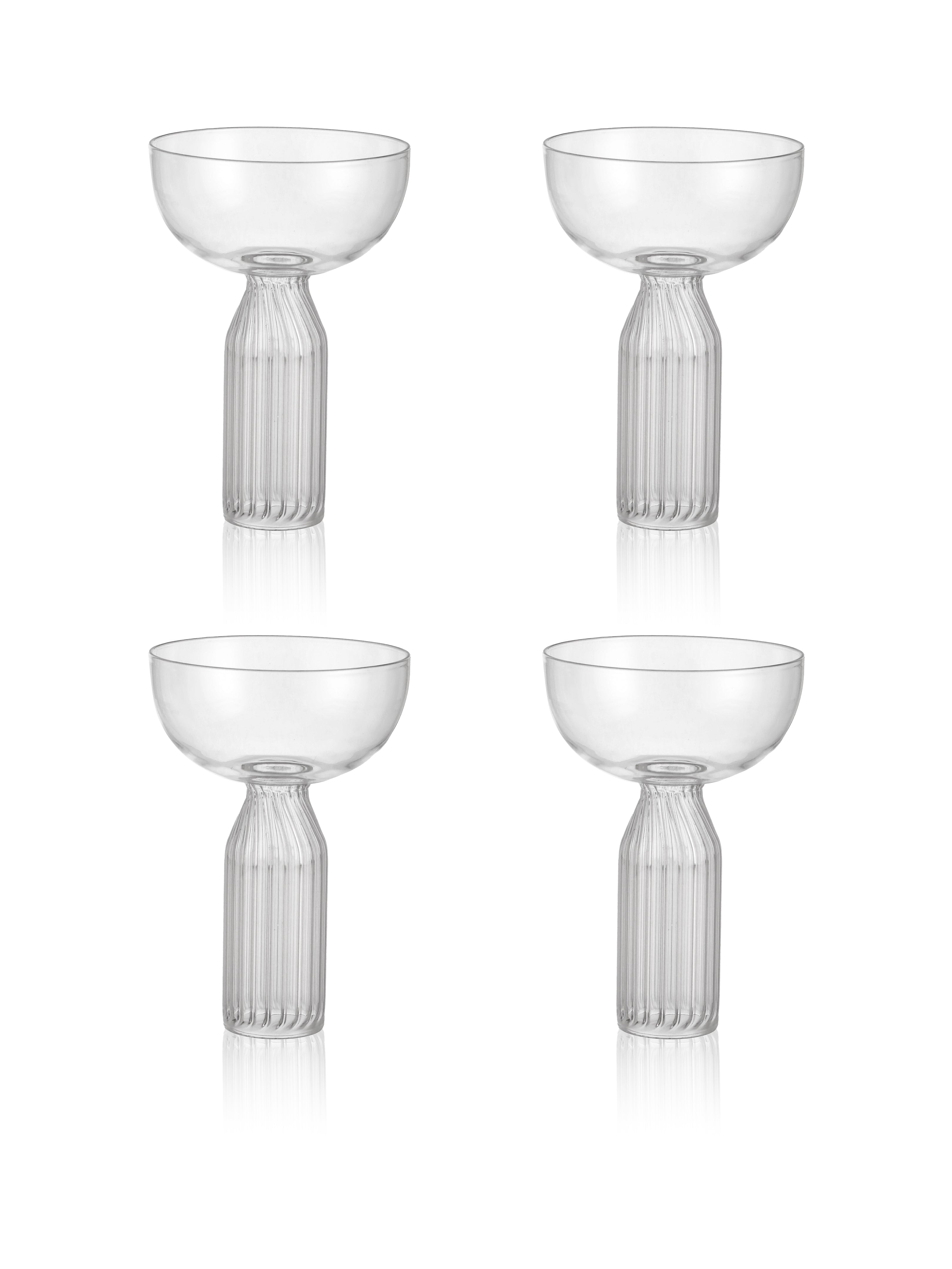 Set of 4 Cocktail Coupe Glass, 180 ML