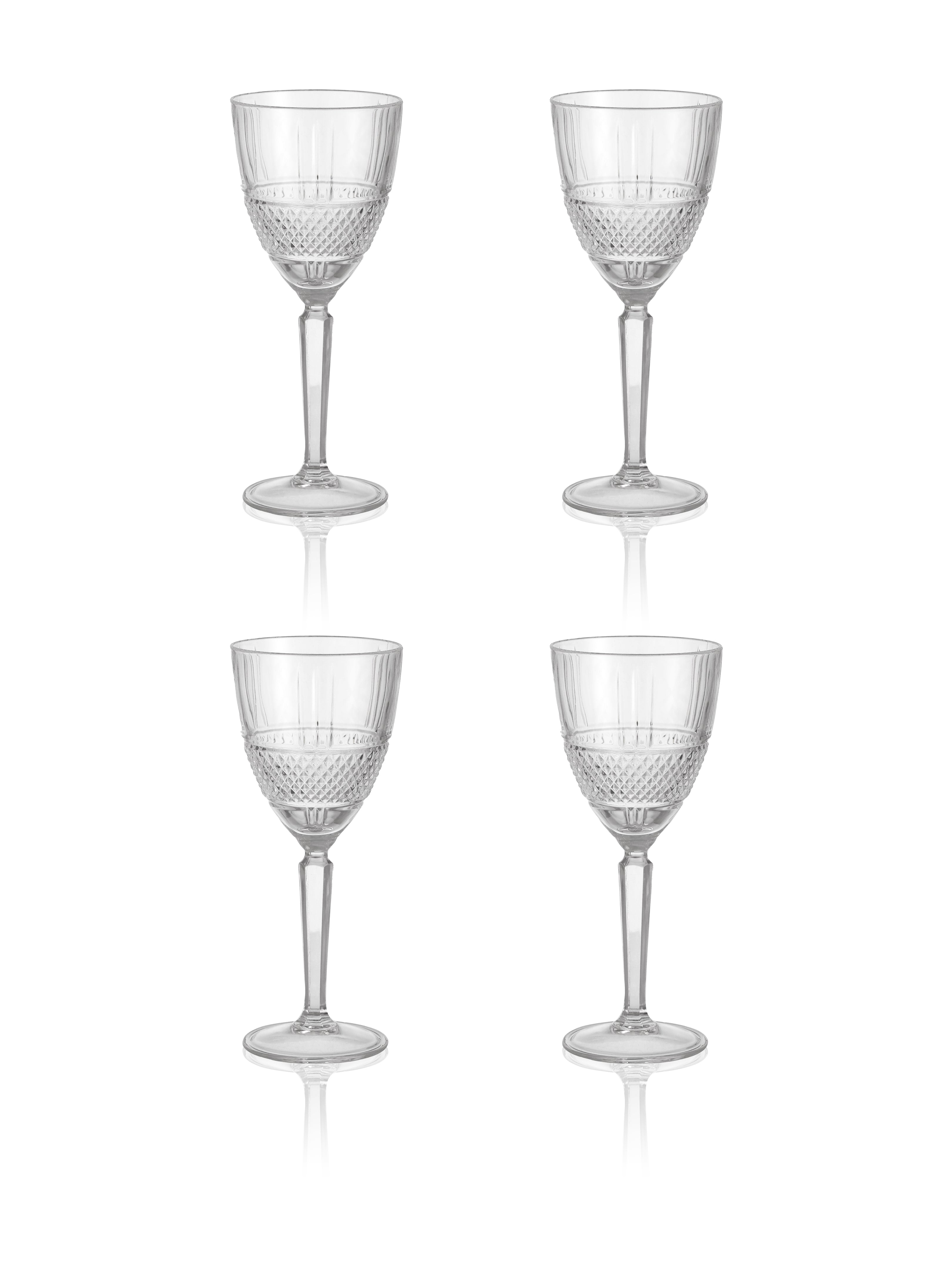 White Wine Glass Set of 4, 250 Ml