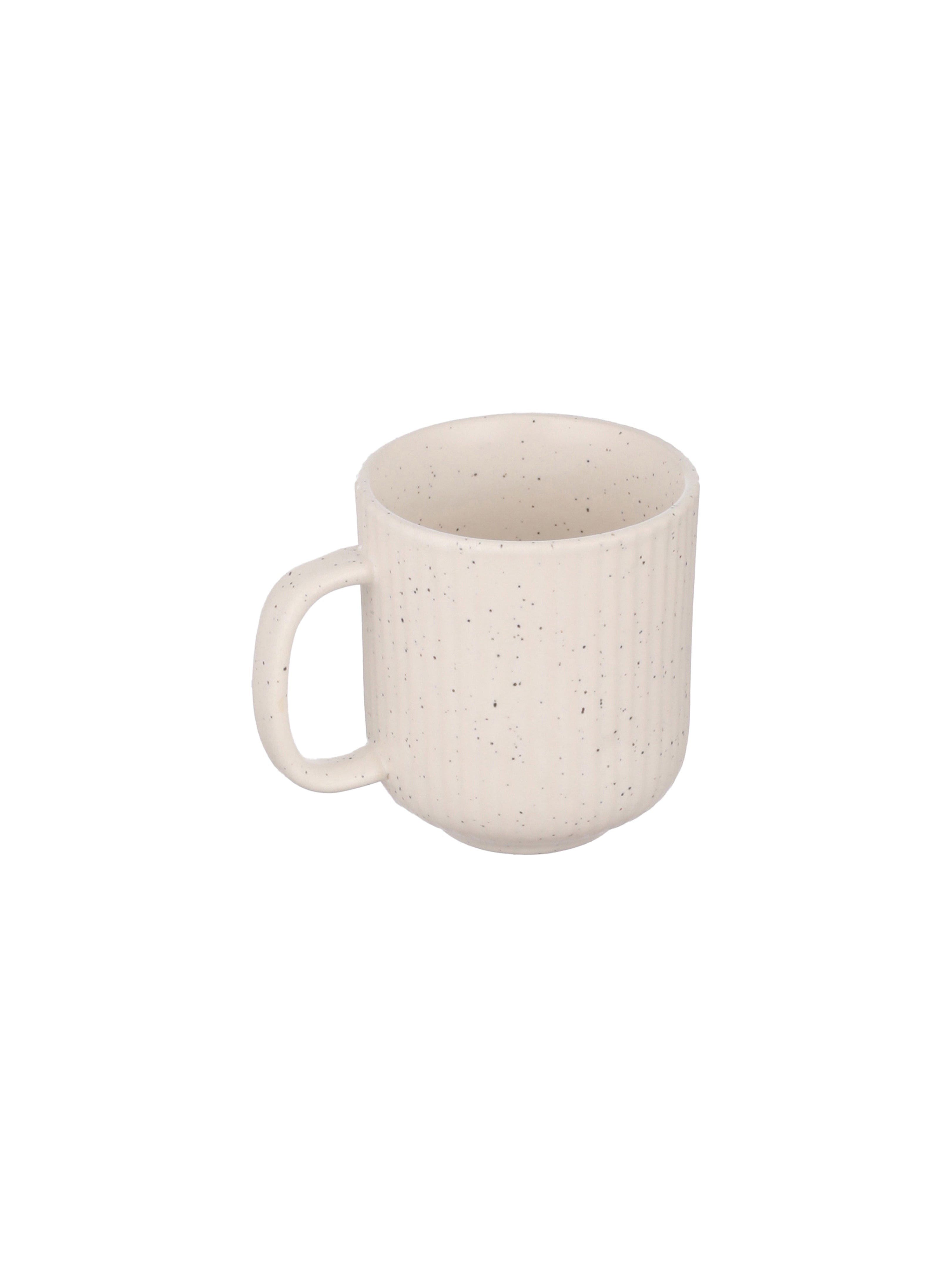 White Ceramic 2 Mugs & 1 Tray Tea Set