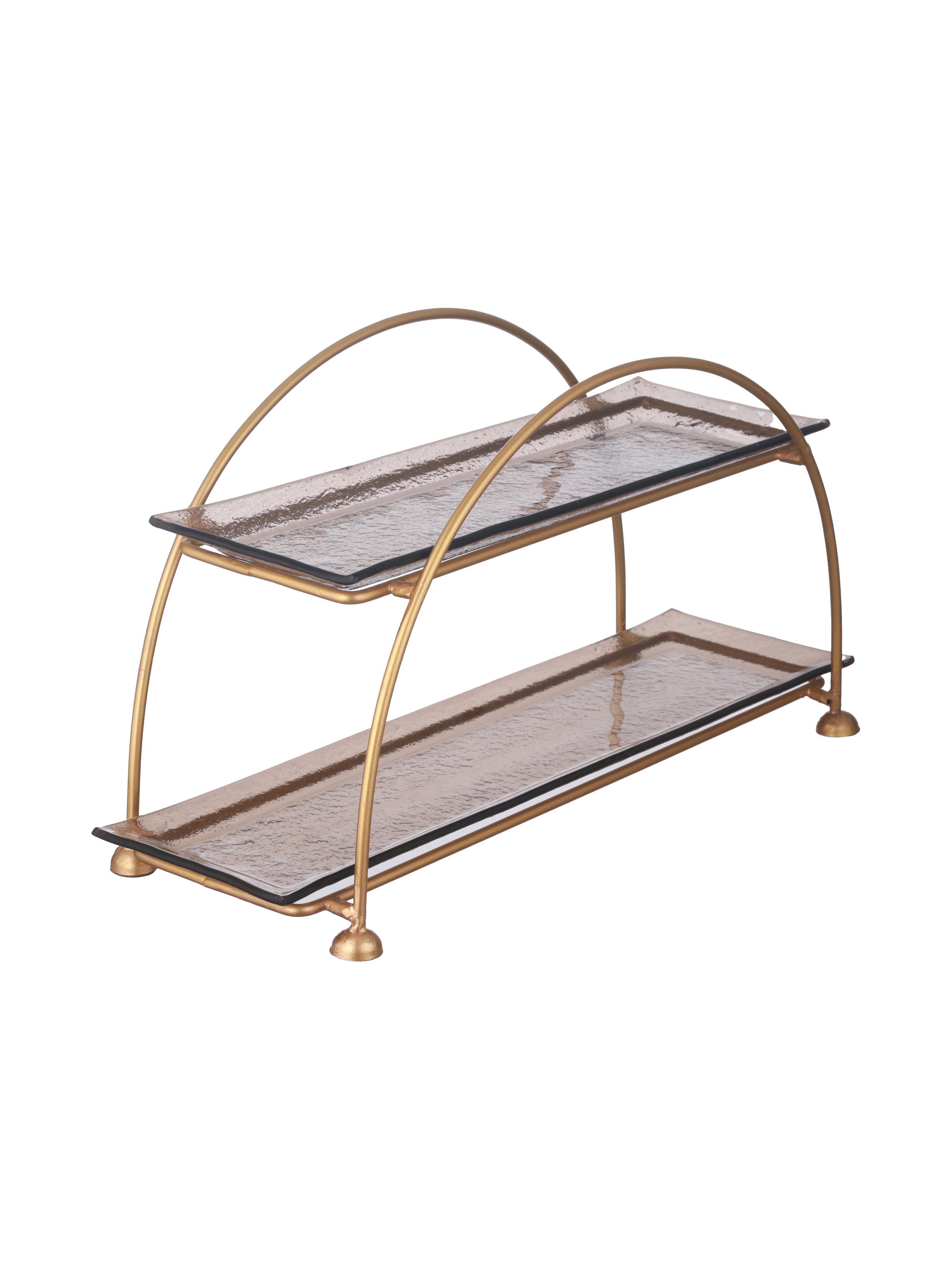 GOLDEN BRIDGE DOUBLE DECKER PLATTER