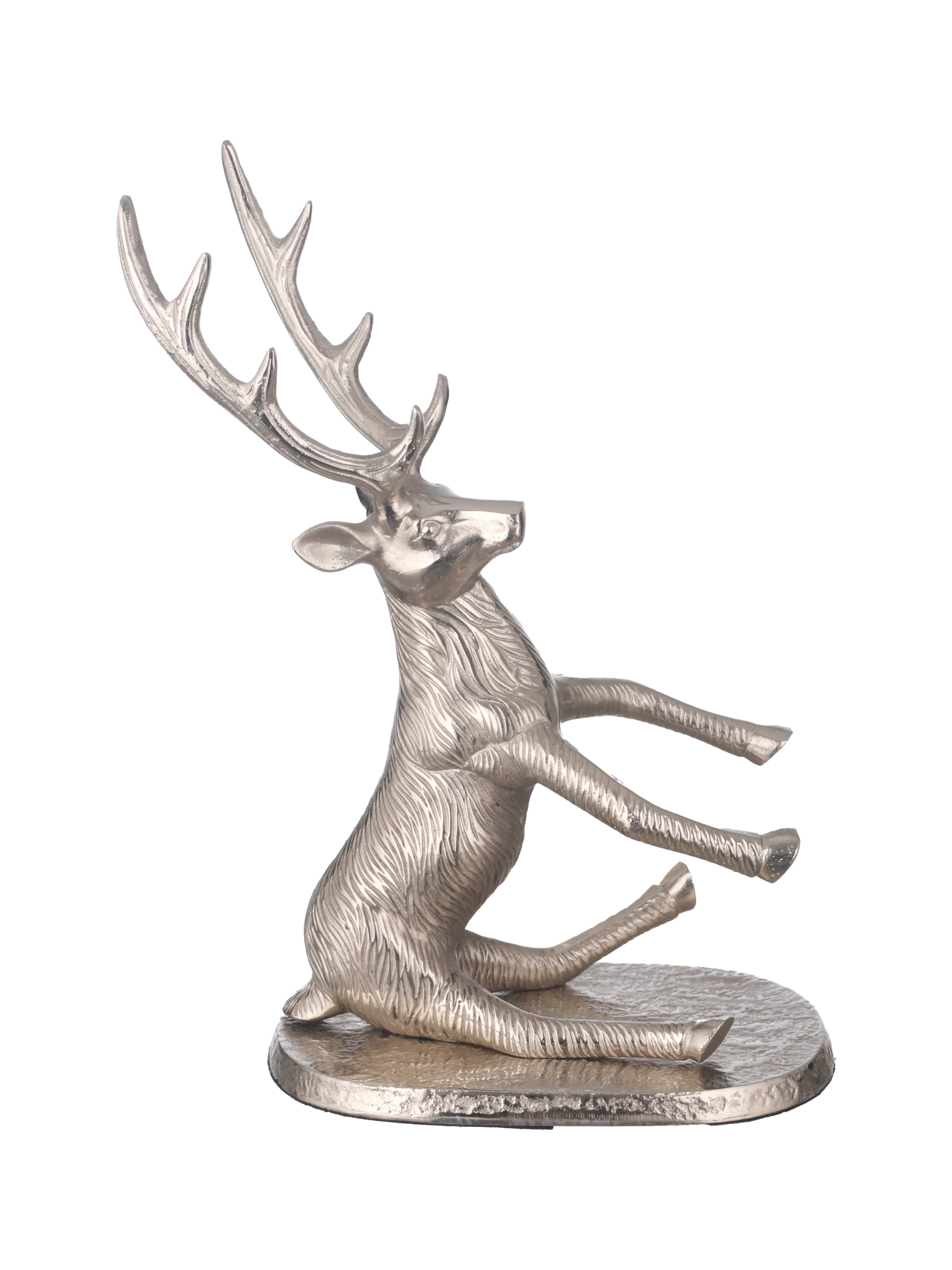 SILVER DEER WINE BOTTLE HOLDER - I