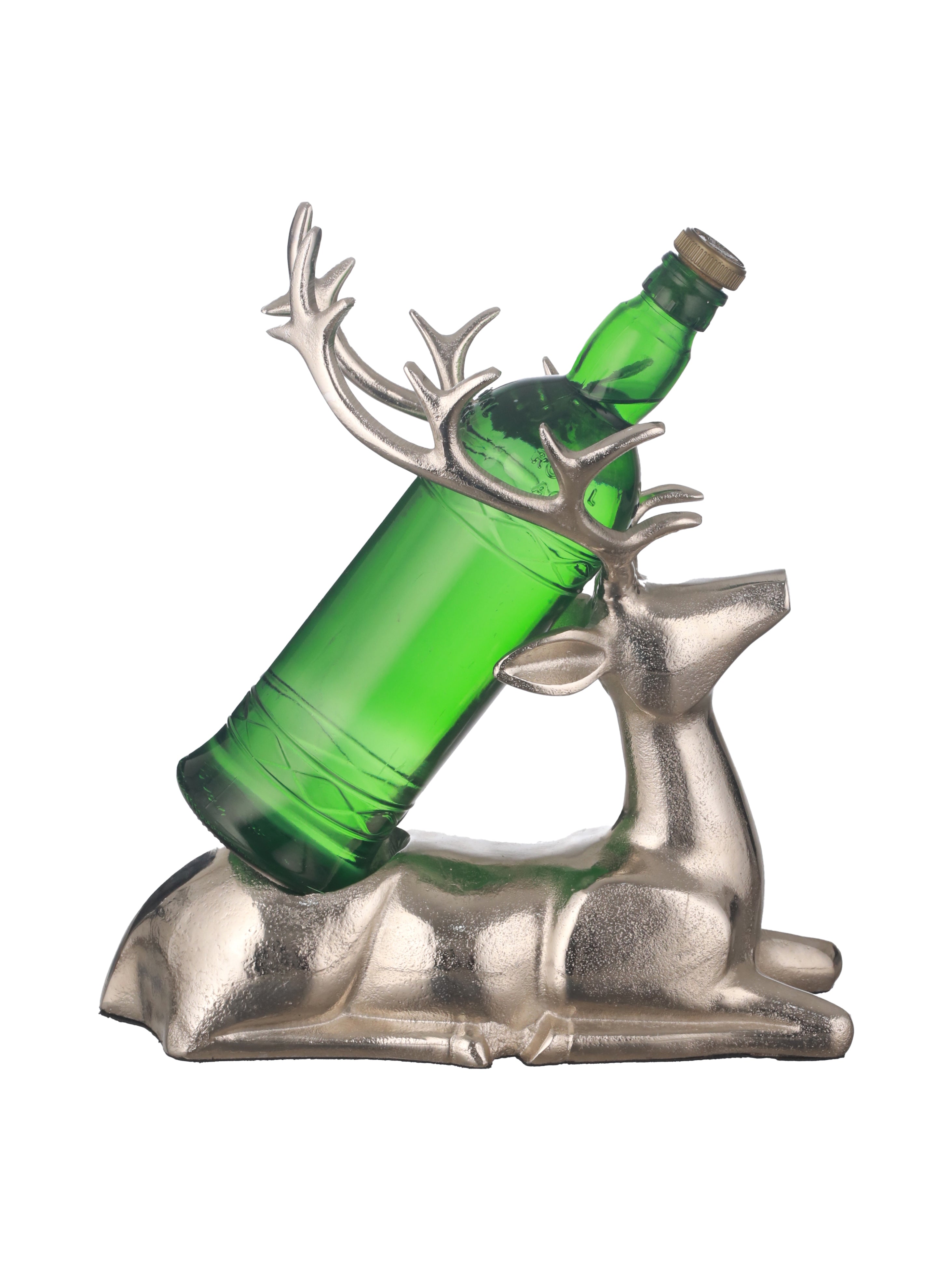 SILVER DEER WINE BOTTLE HOLDER - II